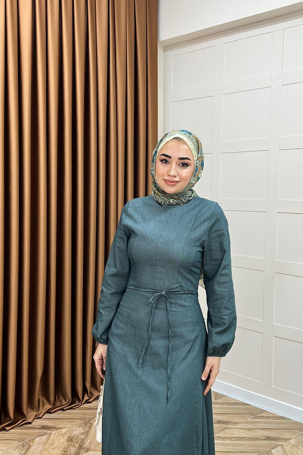 Gloria Kot Elbise Yeşil