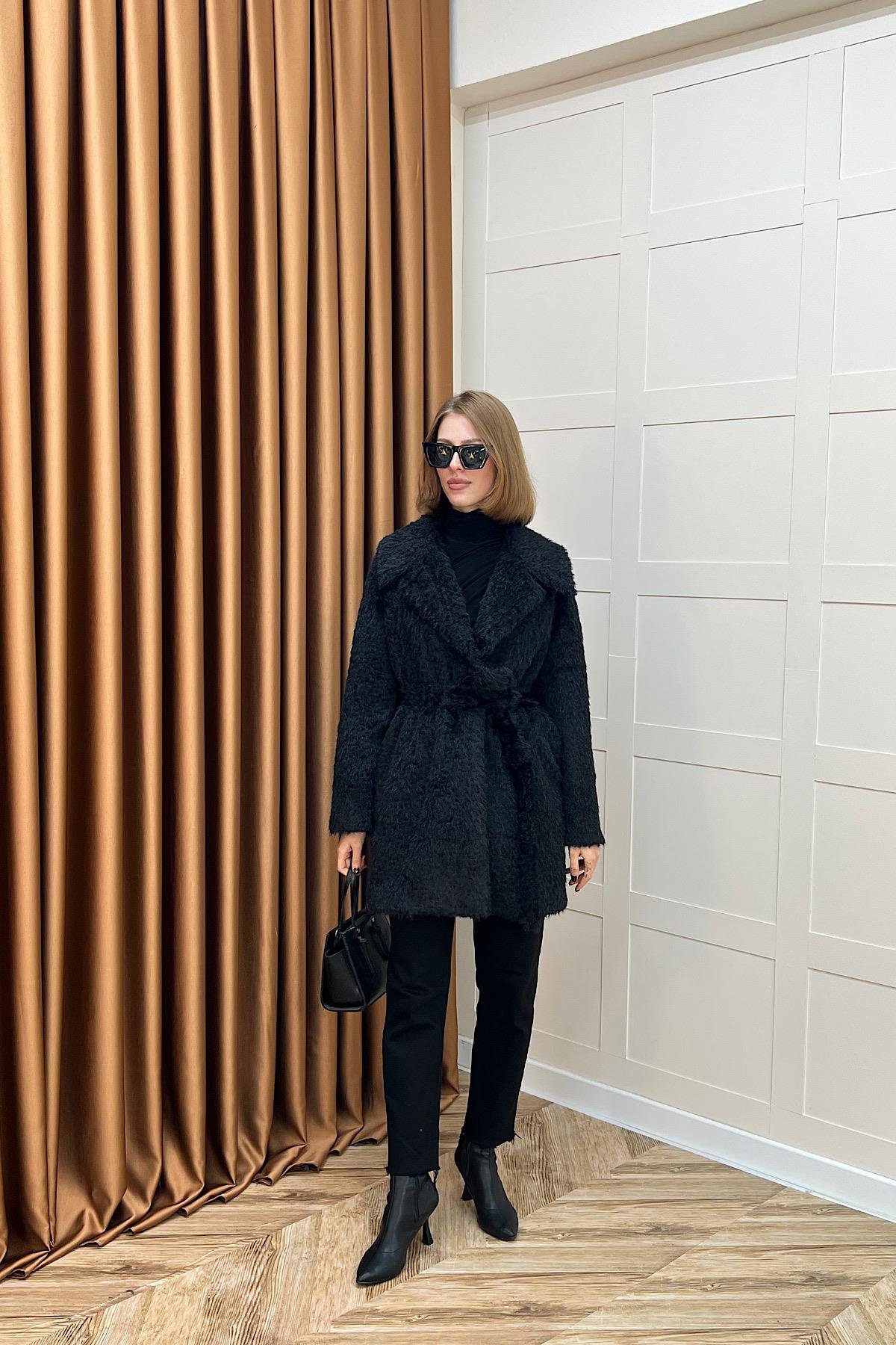 Grok Peluş Kaban Siyah