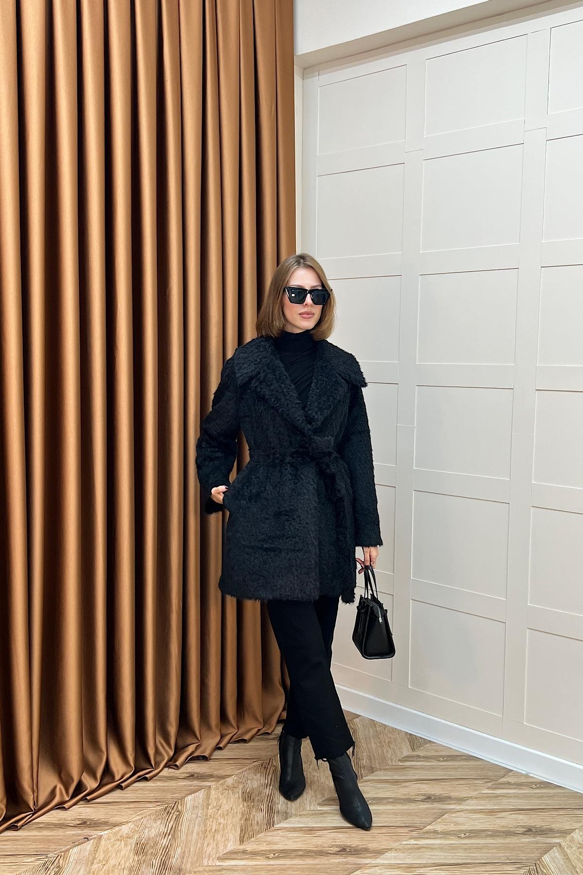 Grok Peluş Kaban Siyah