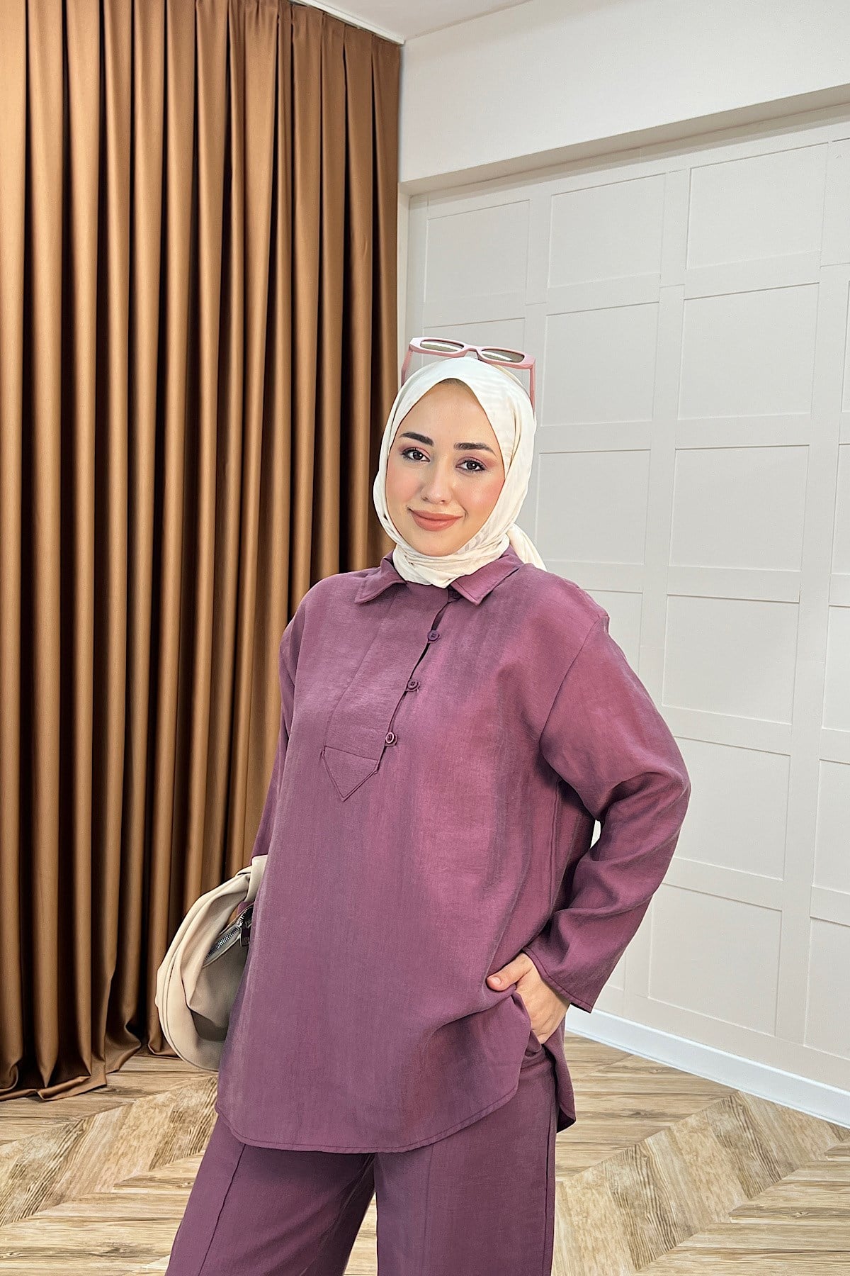 Hazel İkili Takım Gül Kurusu