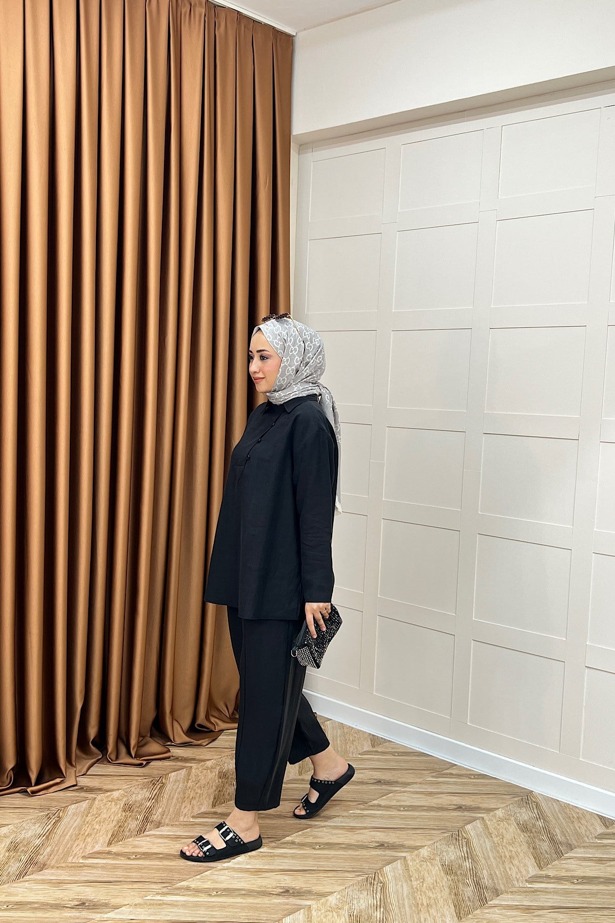 Hazel İkili Takım Siyah