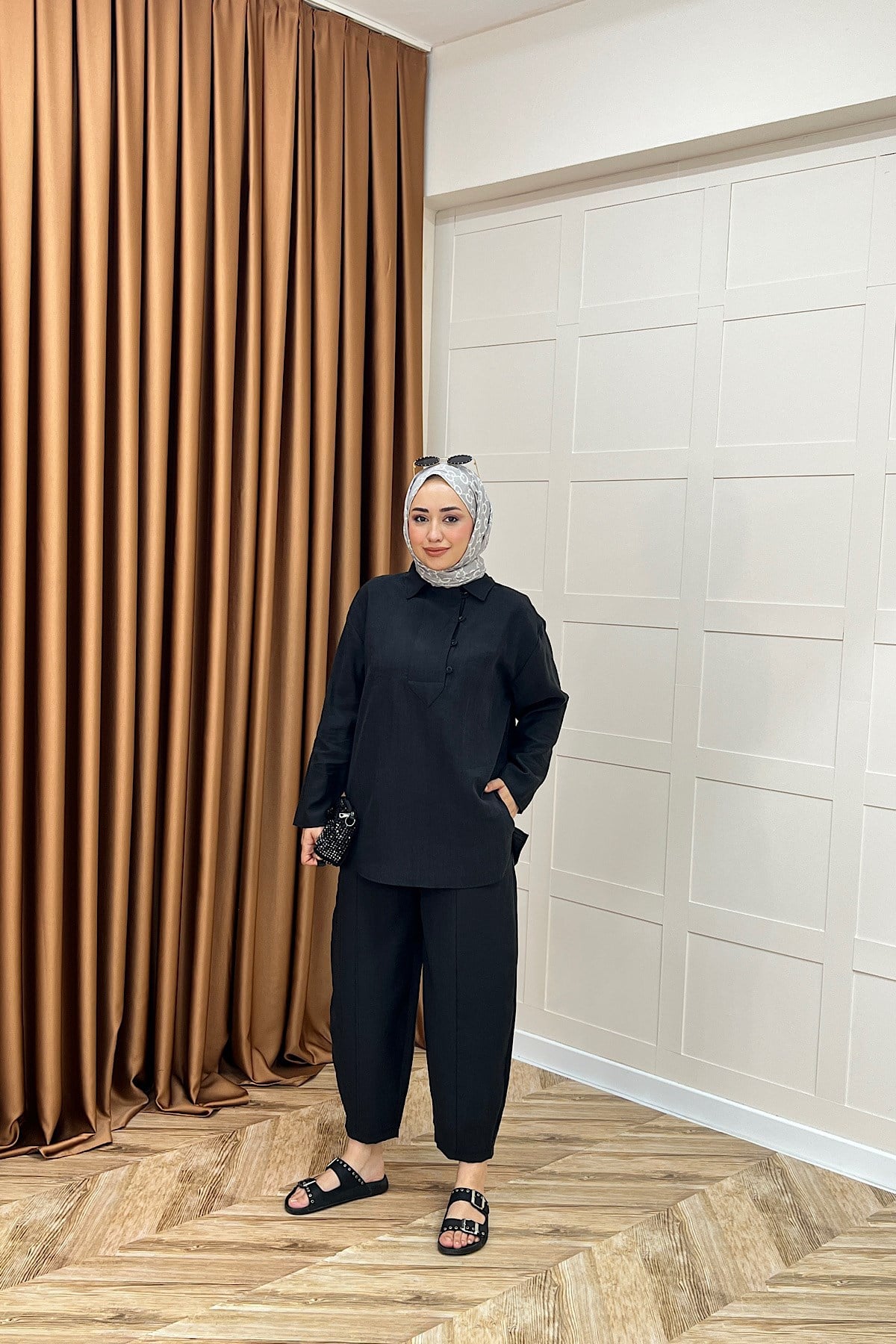Hazel İkili Takım Siyah