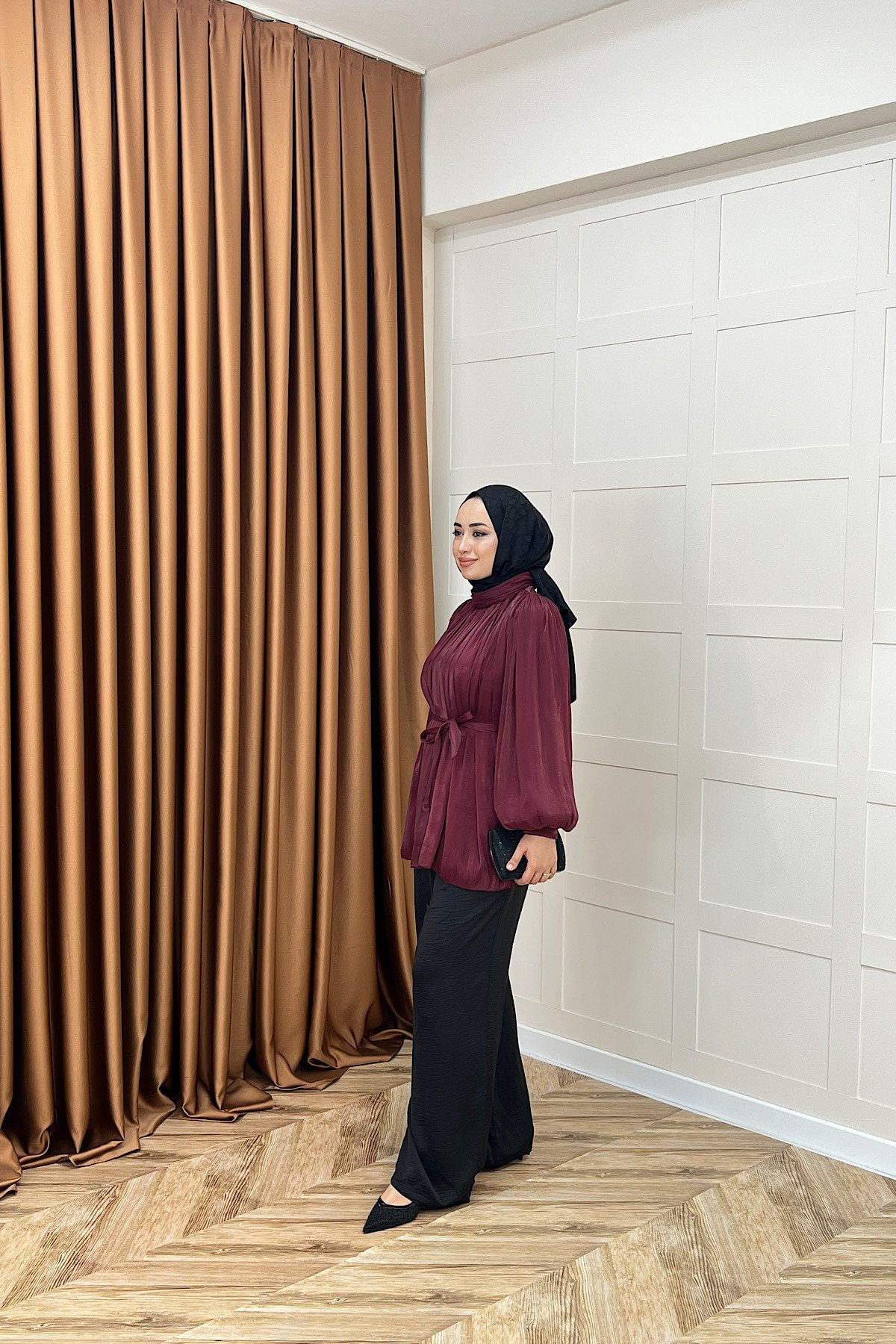 Hope Balon Kol Tunik Bordo