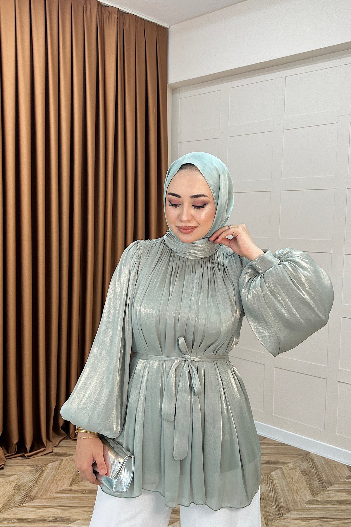 Hope Balon Kol Tunik Mint