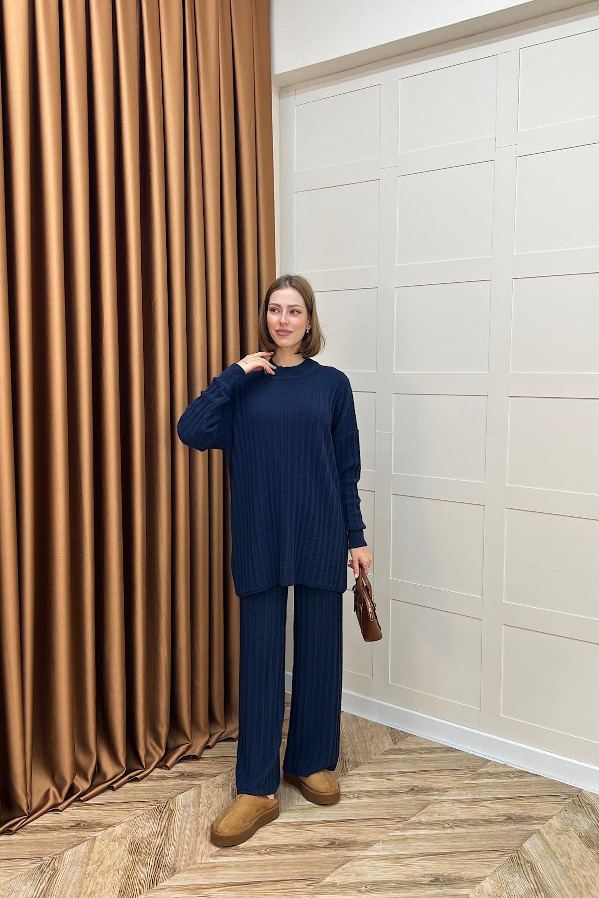 Kripto Keçe Sakal Triko Takım Lacivert