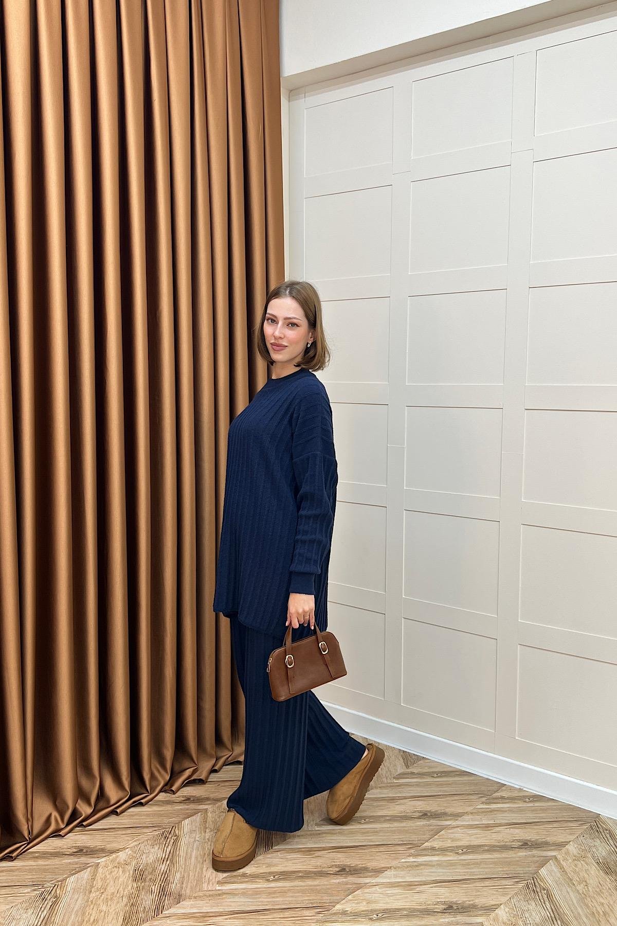 Kripto Keçe Sakal Triko Takım Lacivert