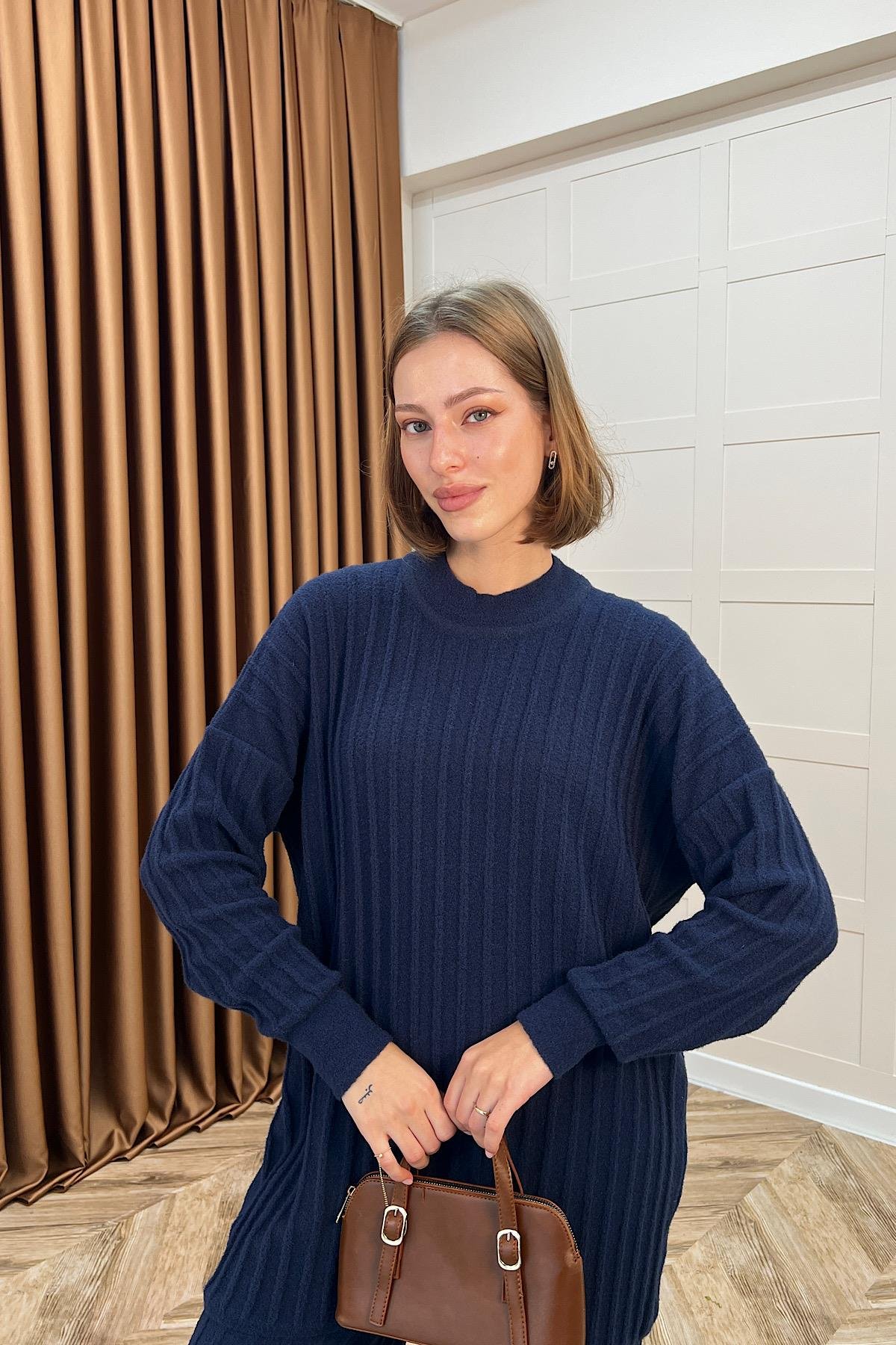 Kripto Keçe Sakal Triko Takım Lacivert