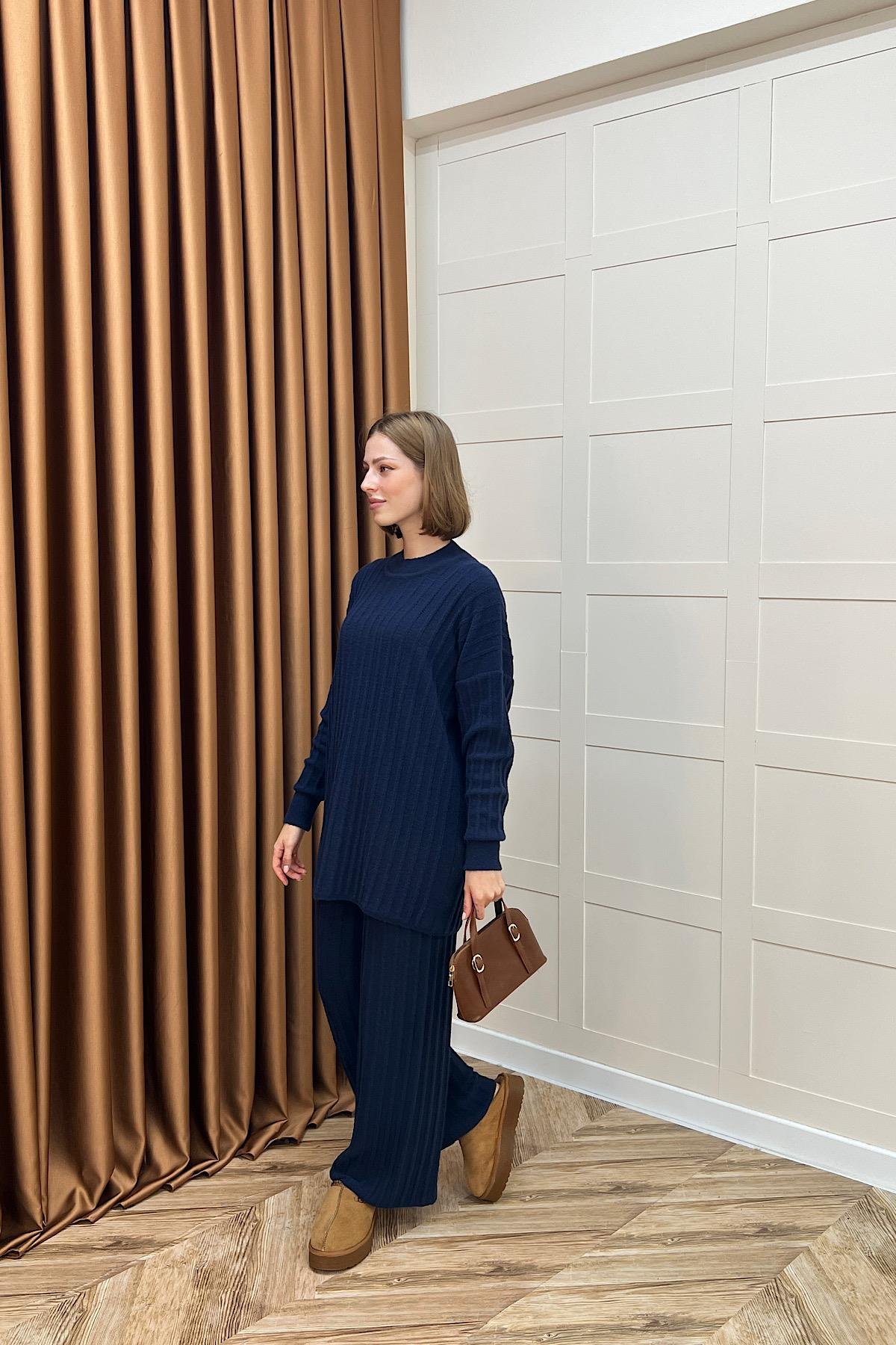 Kripto Keçe Sakal Triko Takım Lacivert