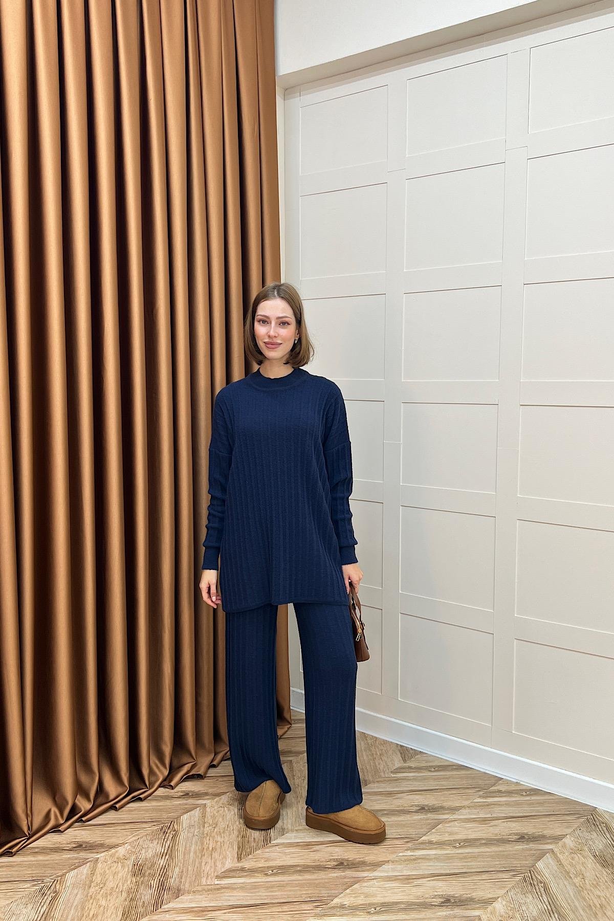 Kripto Keçe Sakal Triko Takım Lacivert