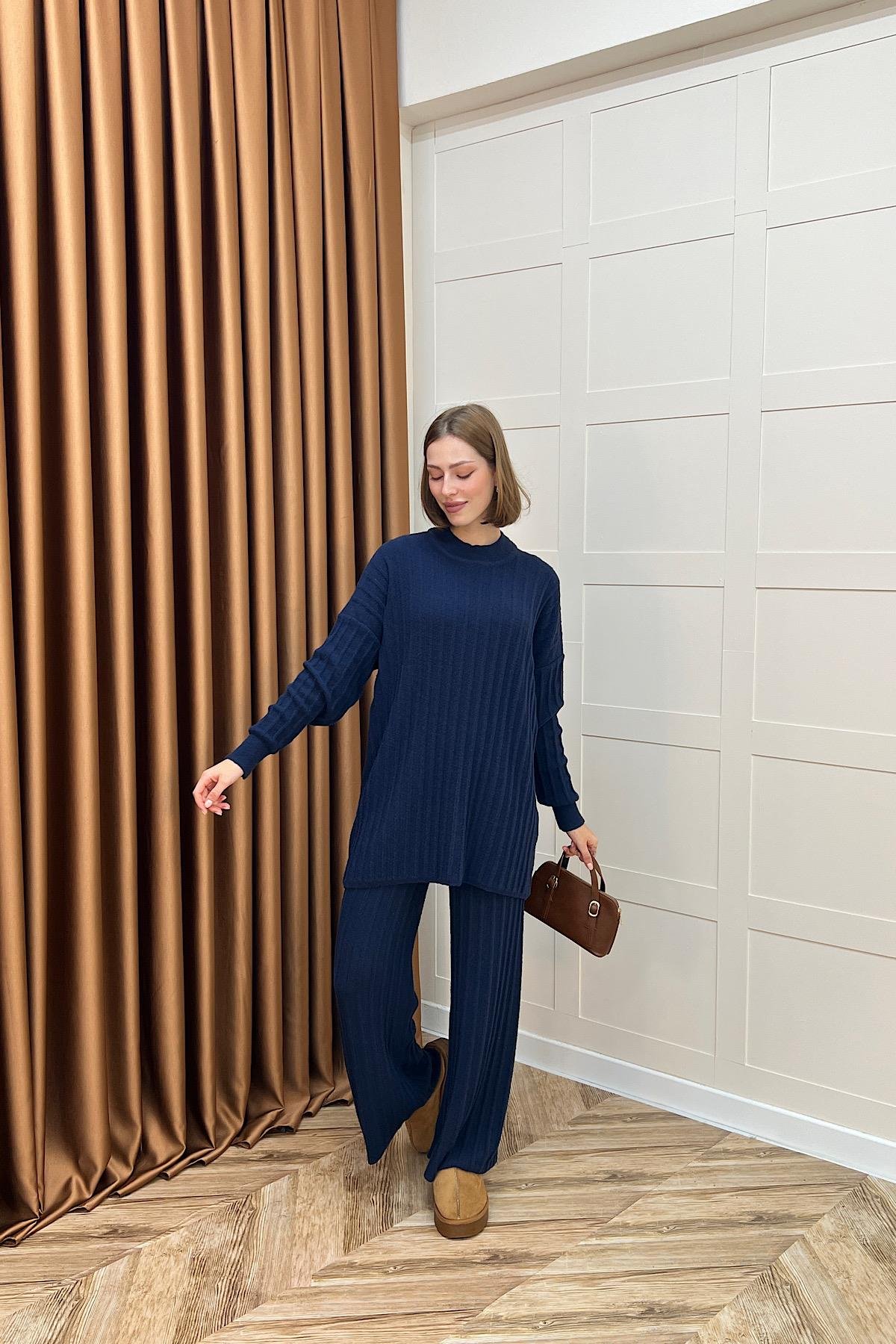 Kripto Keçe Sakal Triko Takım Lacivert