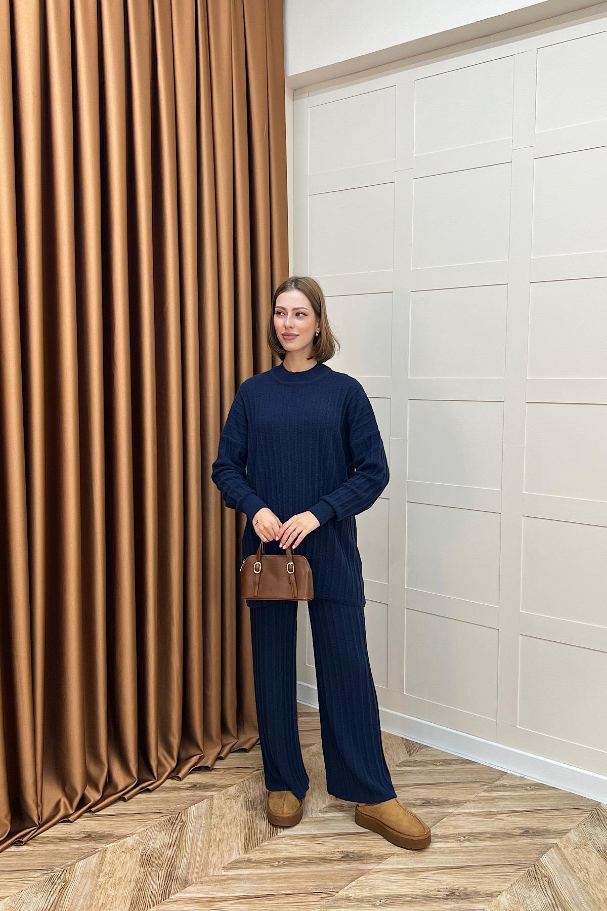 Kripto Keçe Sakal Triko Takım Lacivert