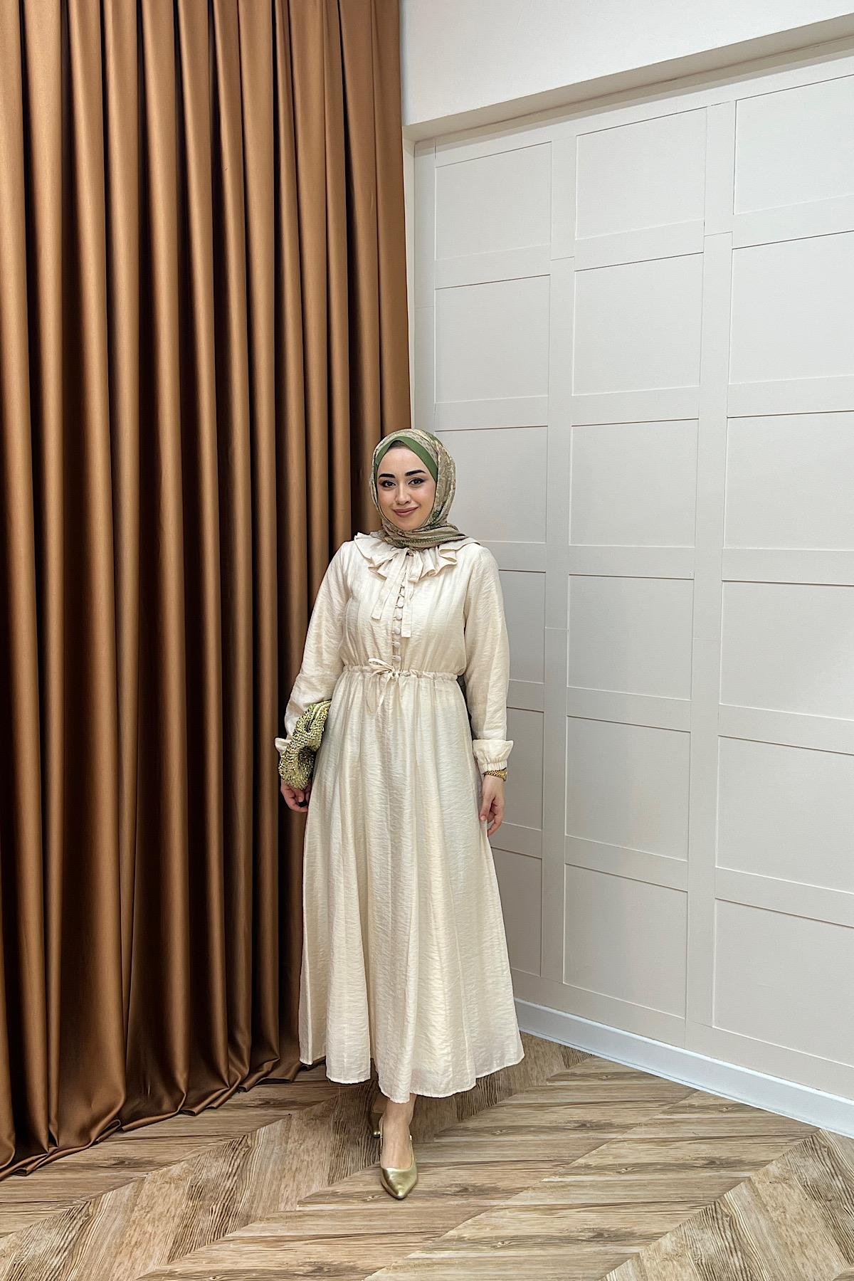 Lena Vual Elbise Taş