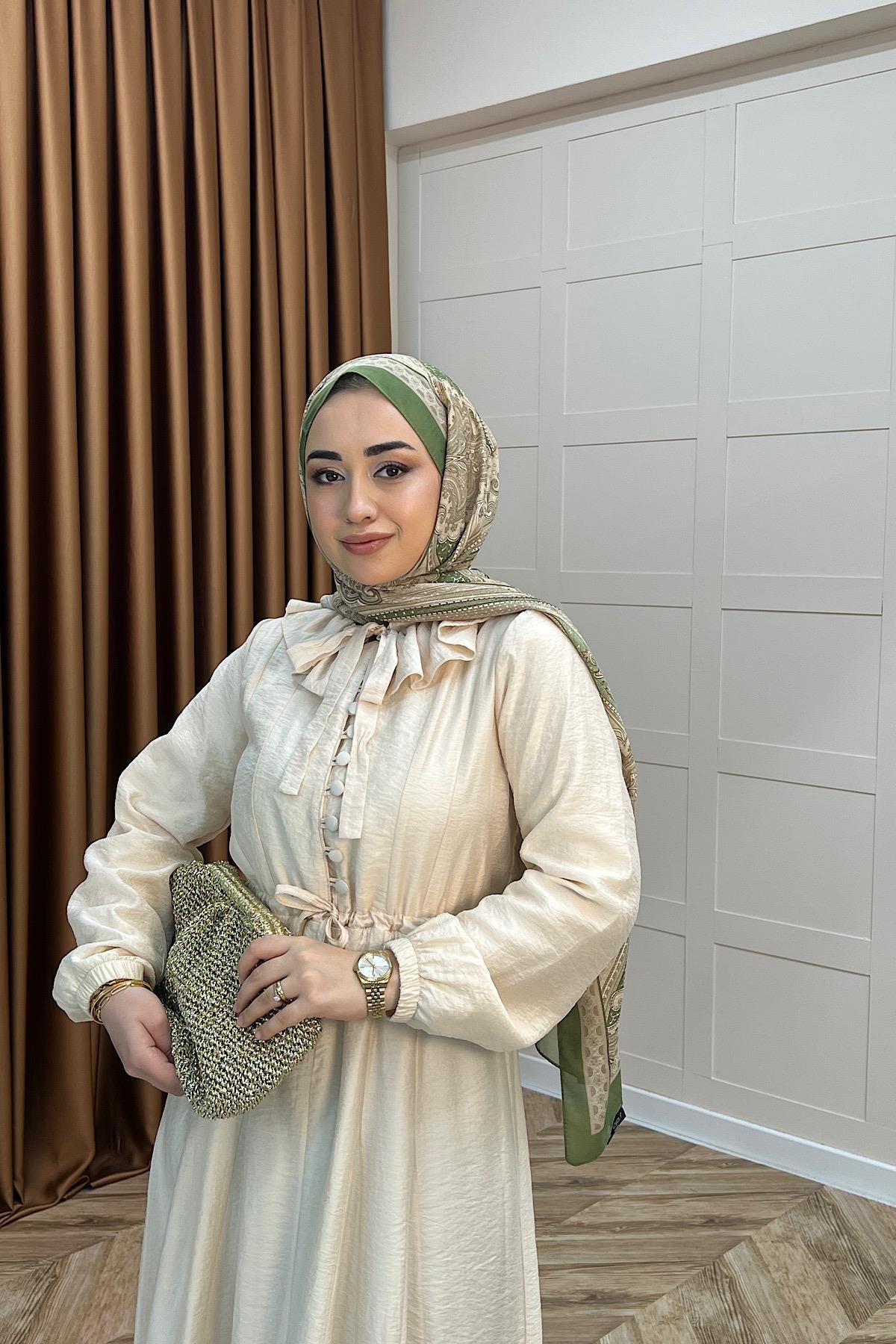 Lena Vual Elbise Taş