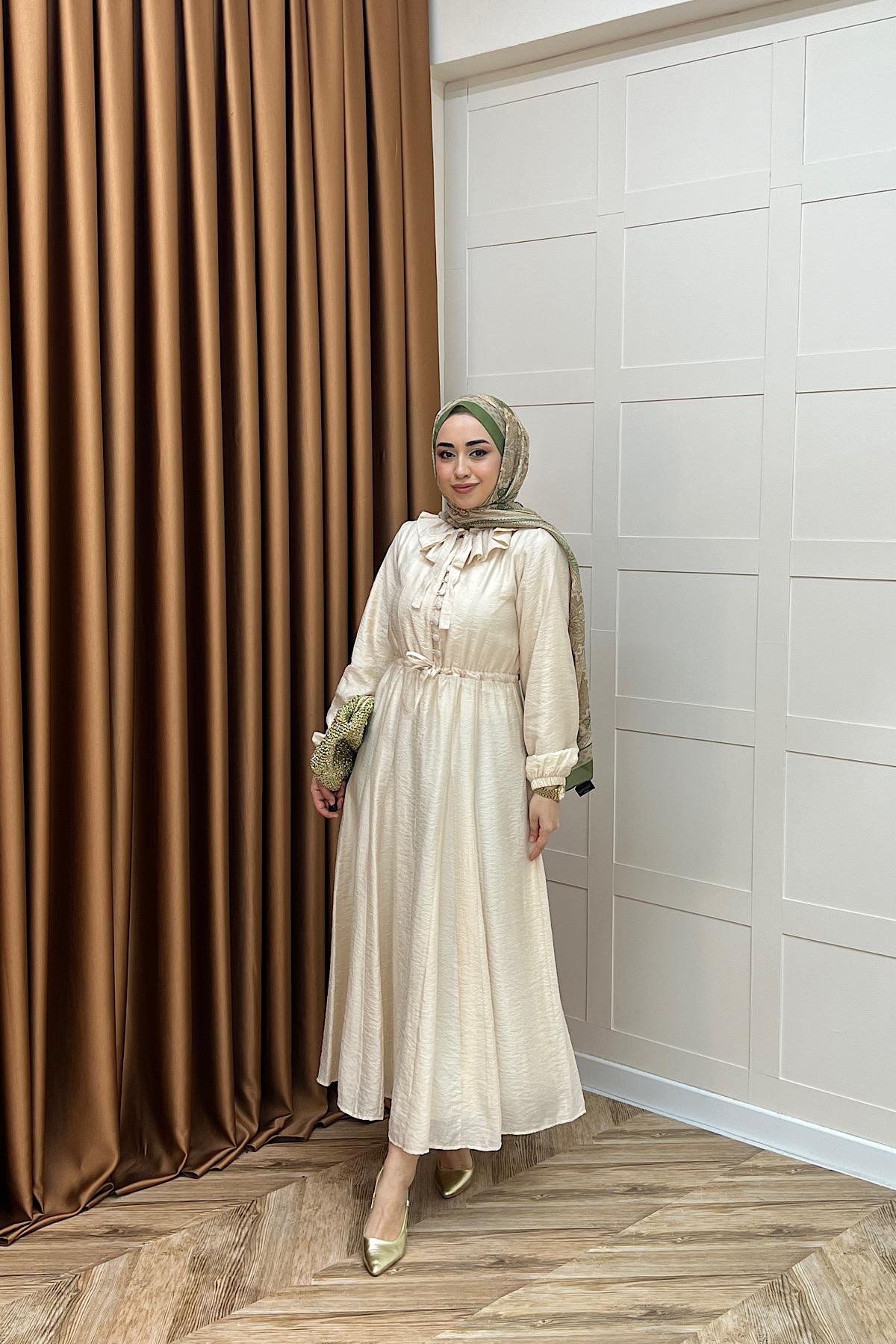 Lena Vual Elbise Taş