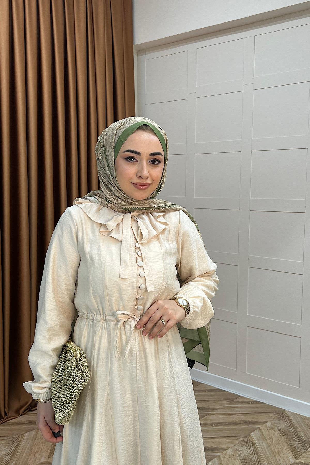 Lena Vual Elbise Taş