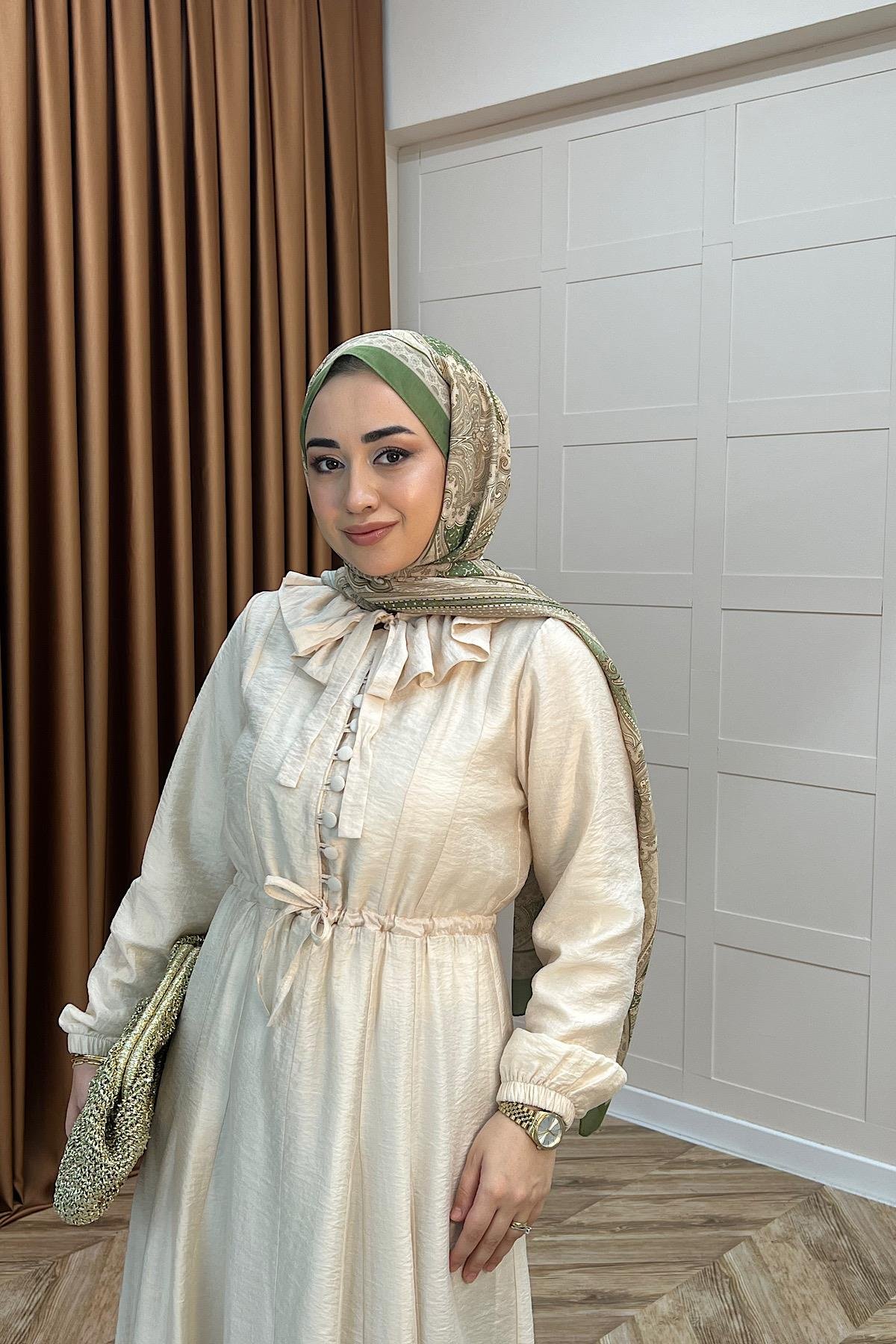 Lena Vual Elbise Taş