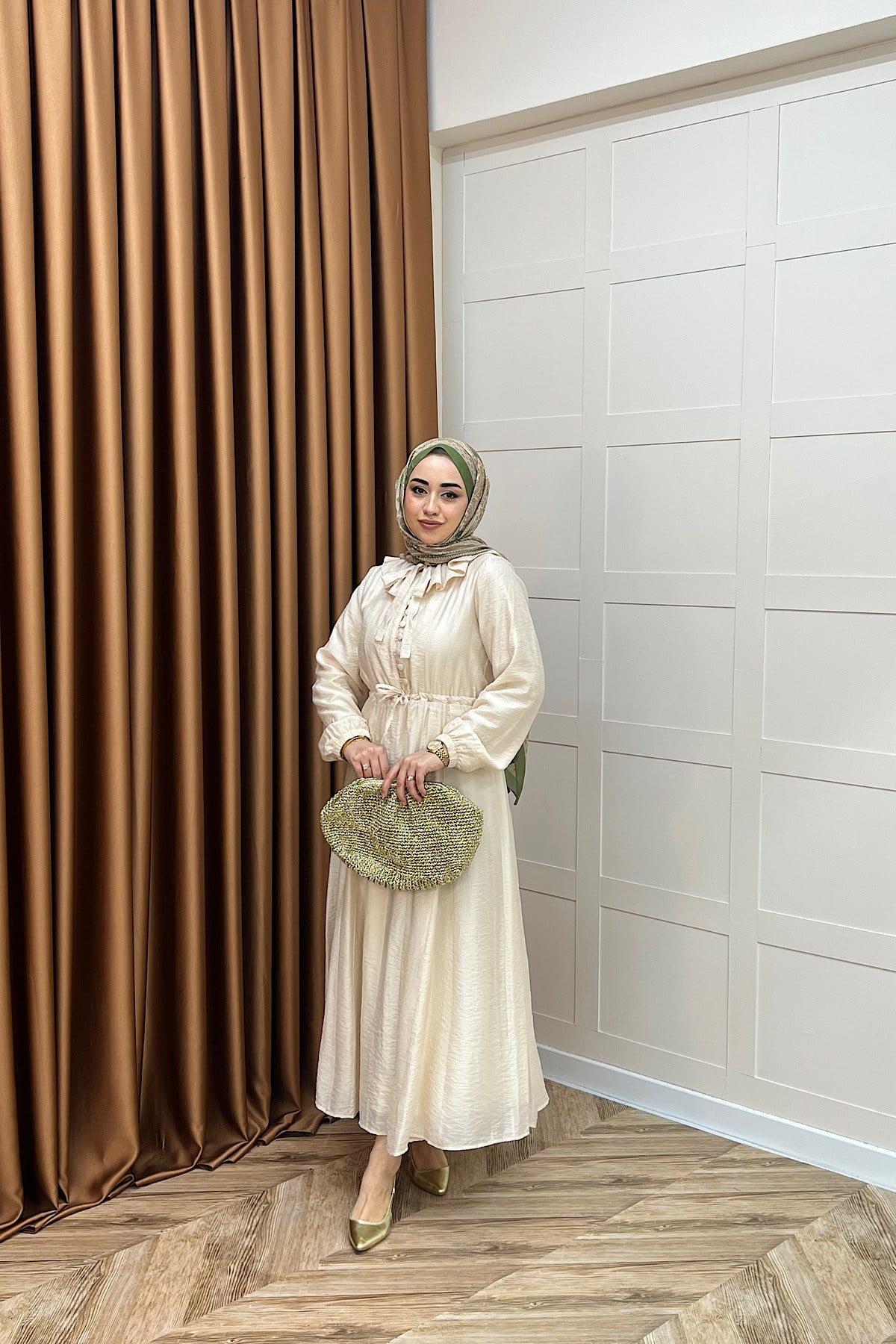 Lena Vual Elbise Taş