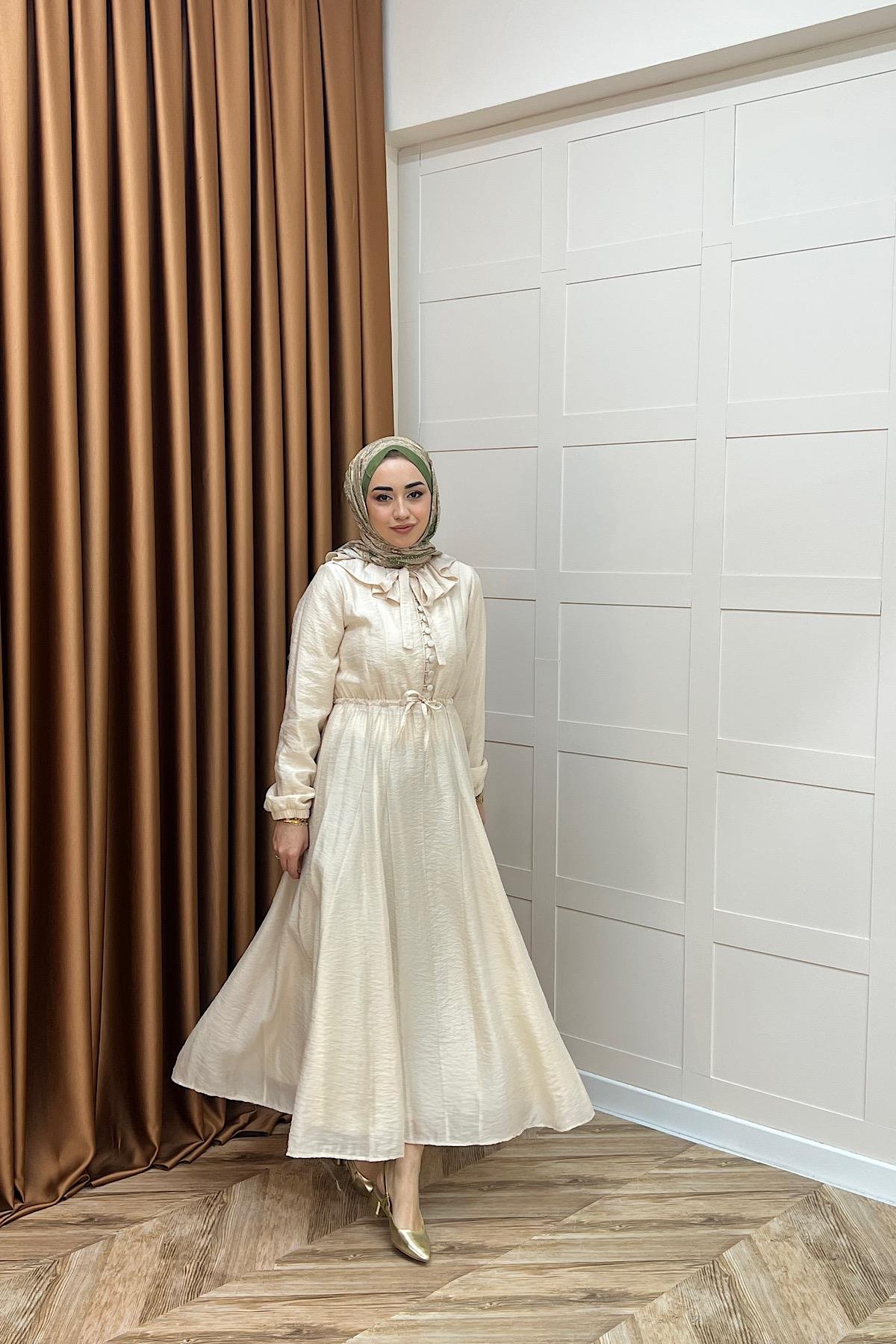 Lena Vual Elbise Taş