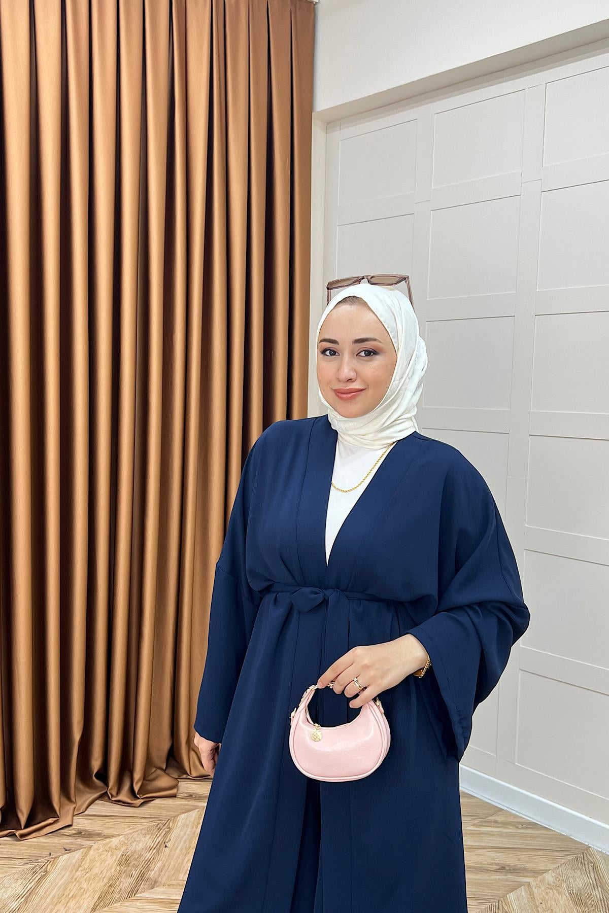 Mina İkili Kimono Takım Lacivert
