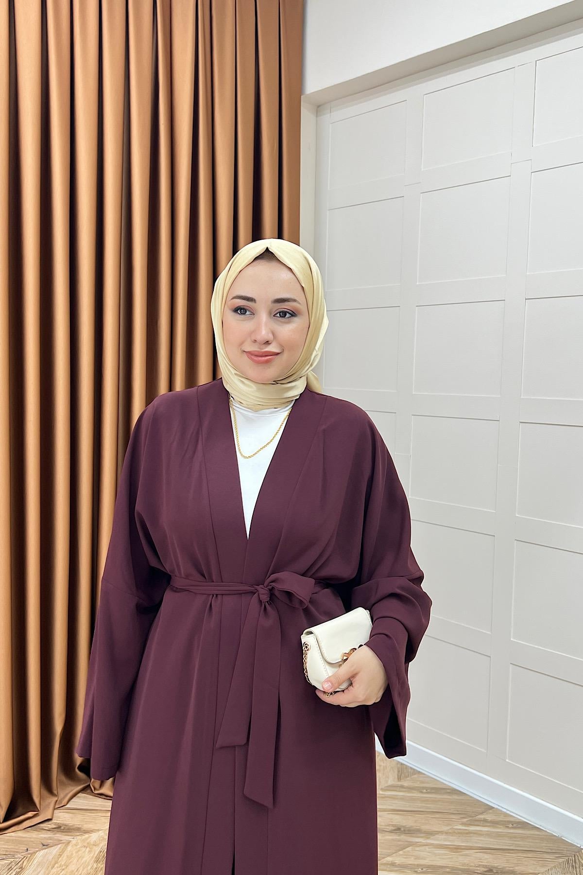 Mina İkili Kimono Takım Mürdüm