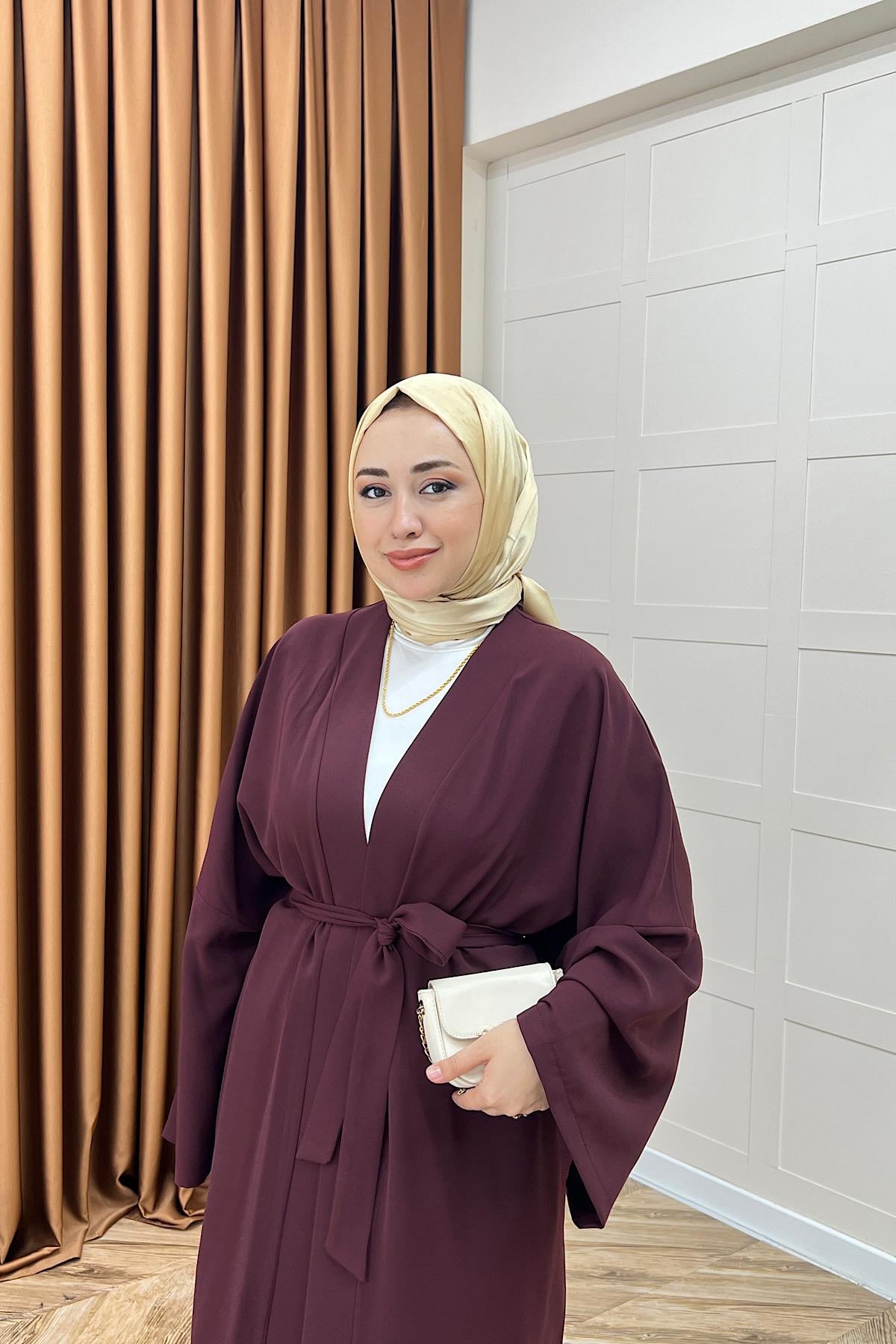 Mina İkili Kimono Takım Mürdüm