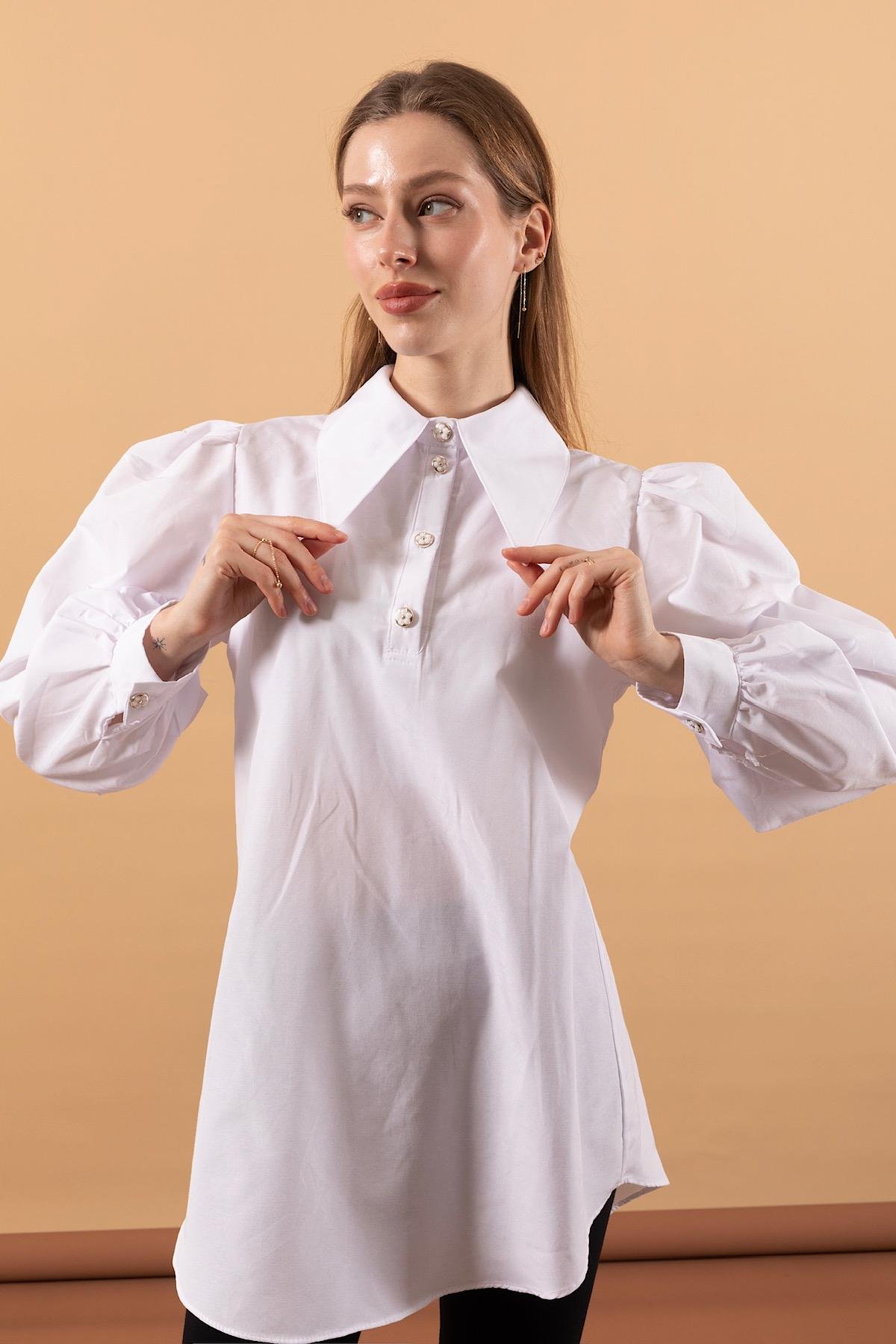 Mira Gömlek Beyaz