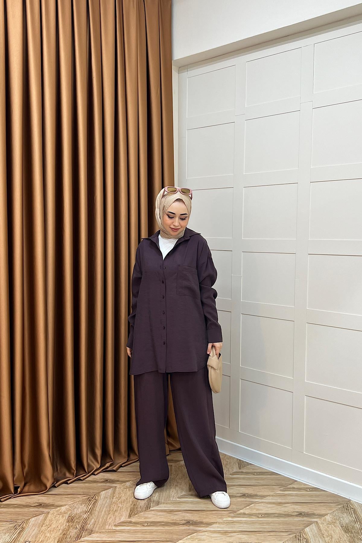 Nora İkili Takım Mürdüm