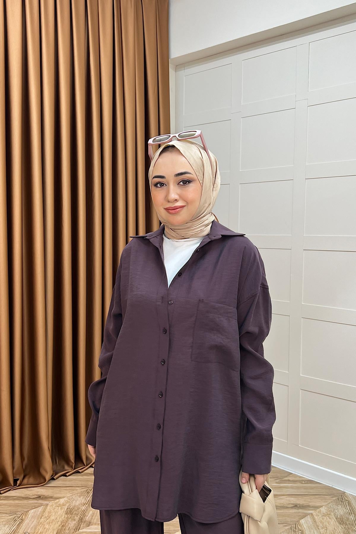 Nora İkili Takım Mürdüm