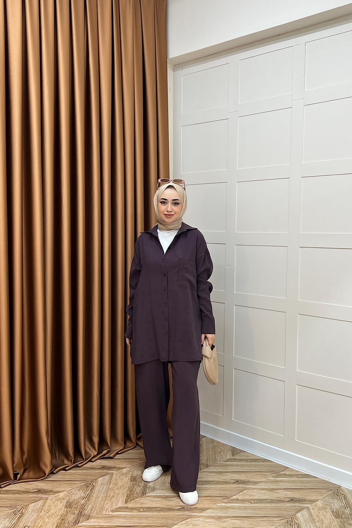 Nora İkili Takım Mürdüm