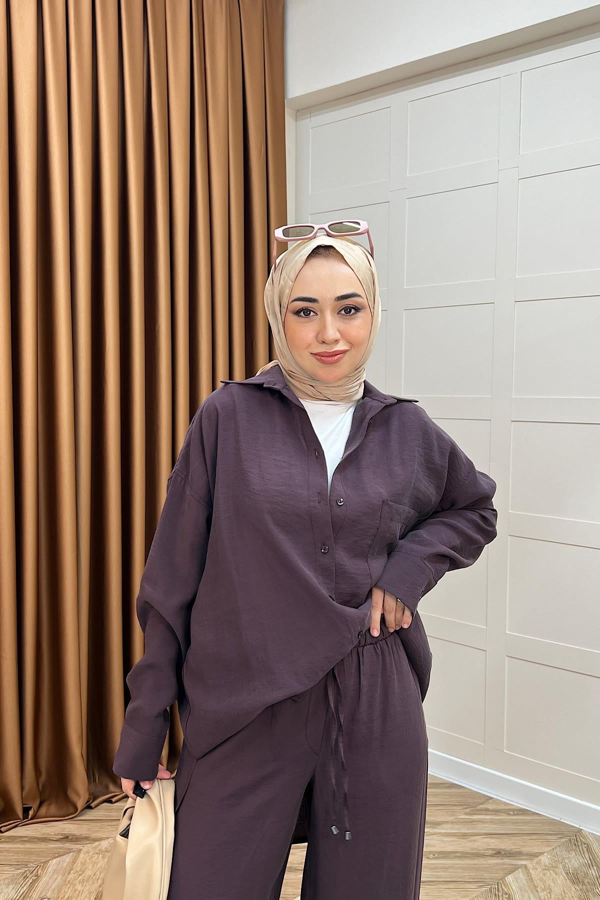 Nora İkili Takım Mürdüm