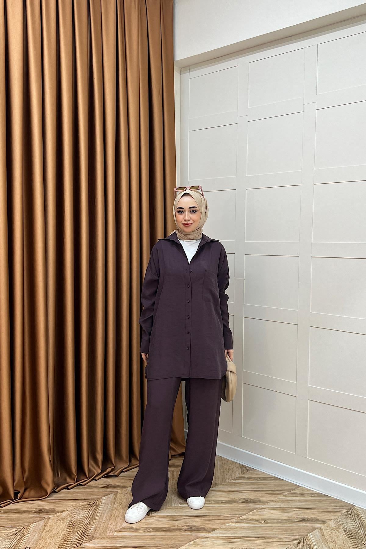 Nora İkili Takım Mürdüm