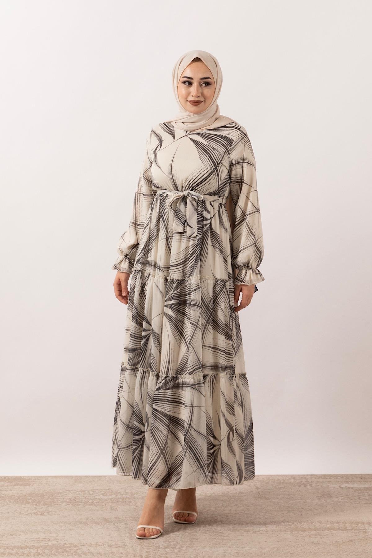 Novella Şifon Elbise Siyah