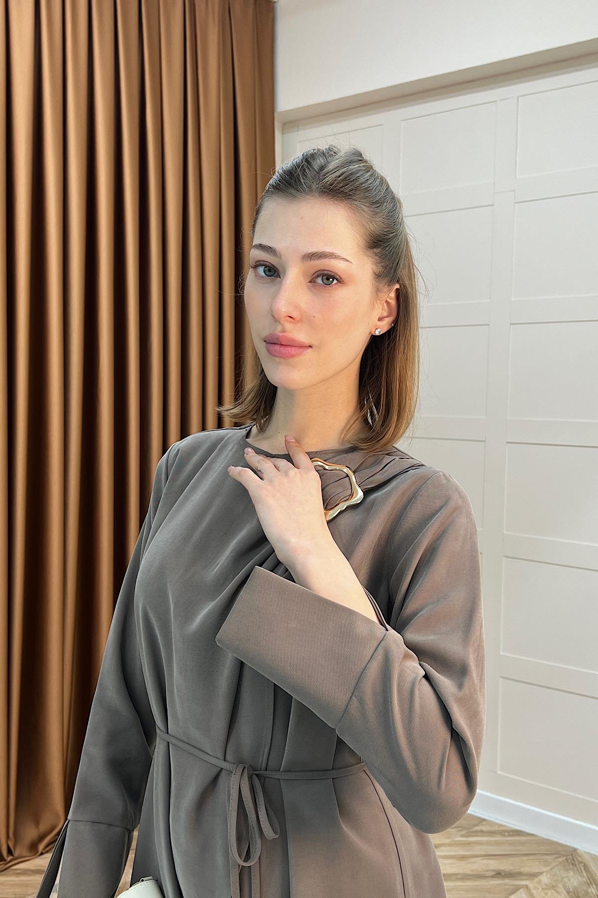 Paria Toka Detay Elbise Vizon