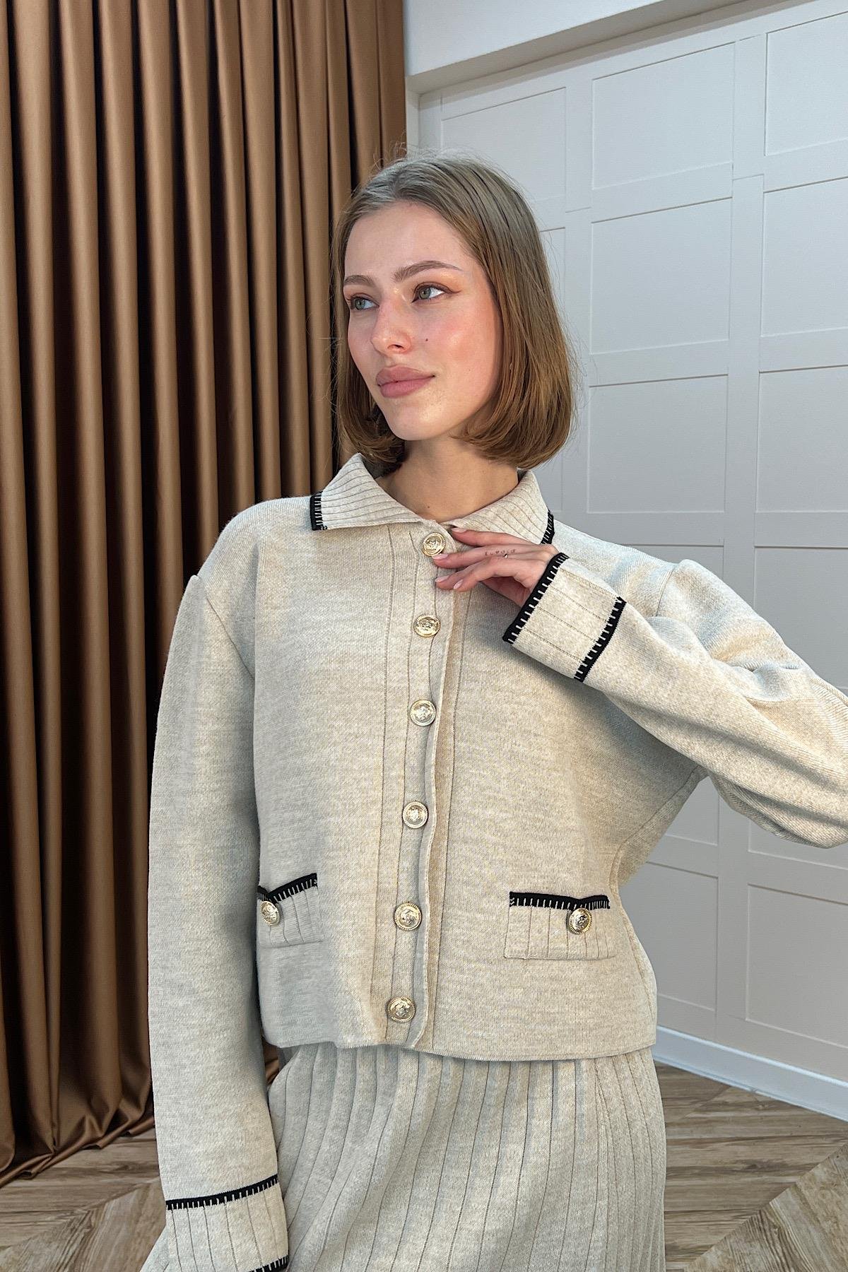 Roma Etekli Triko Takım Taş