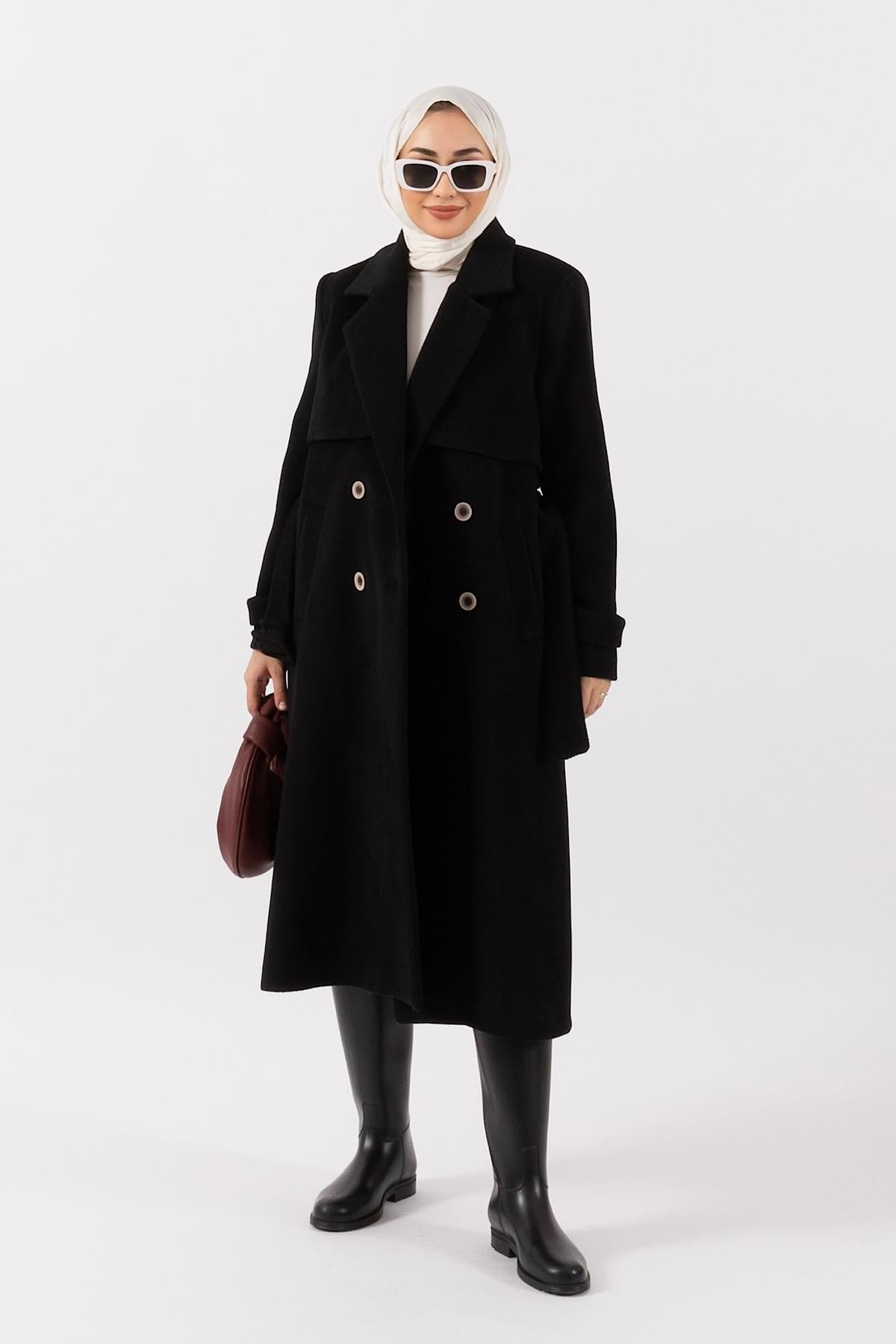 Salia Omuz Detay Kaban Siyah