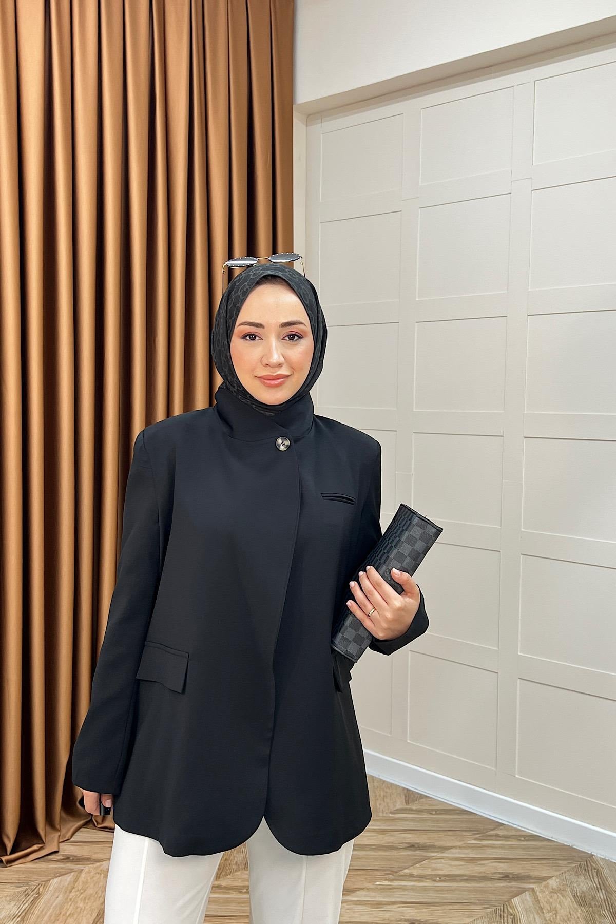Sara Blazer Ceket Siyah