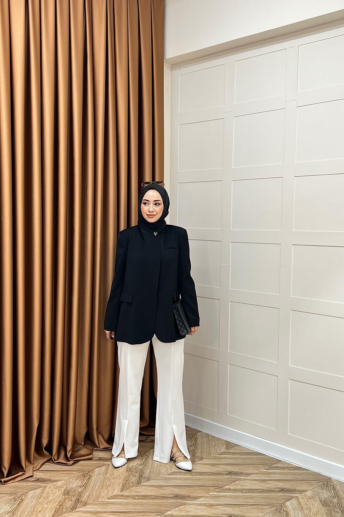 Sara Blazer Ceket Siyah