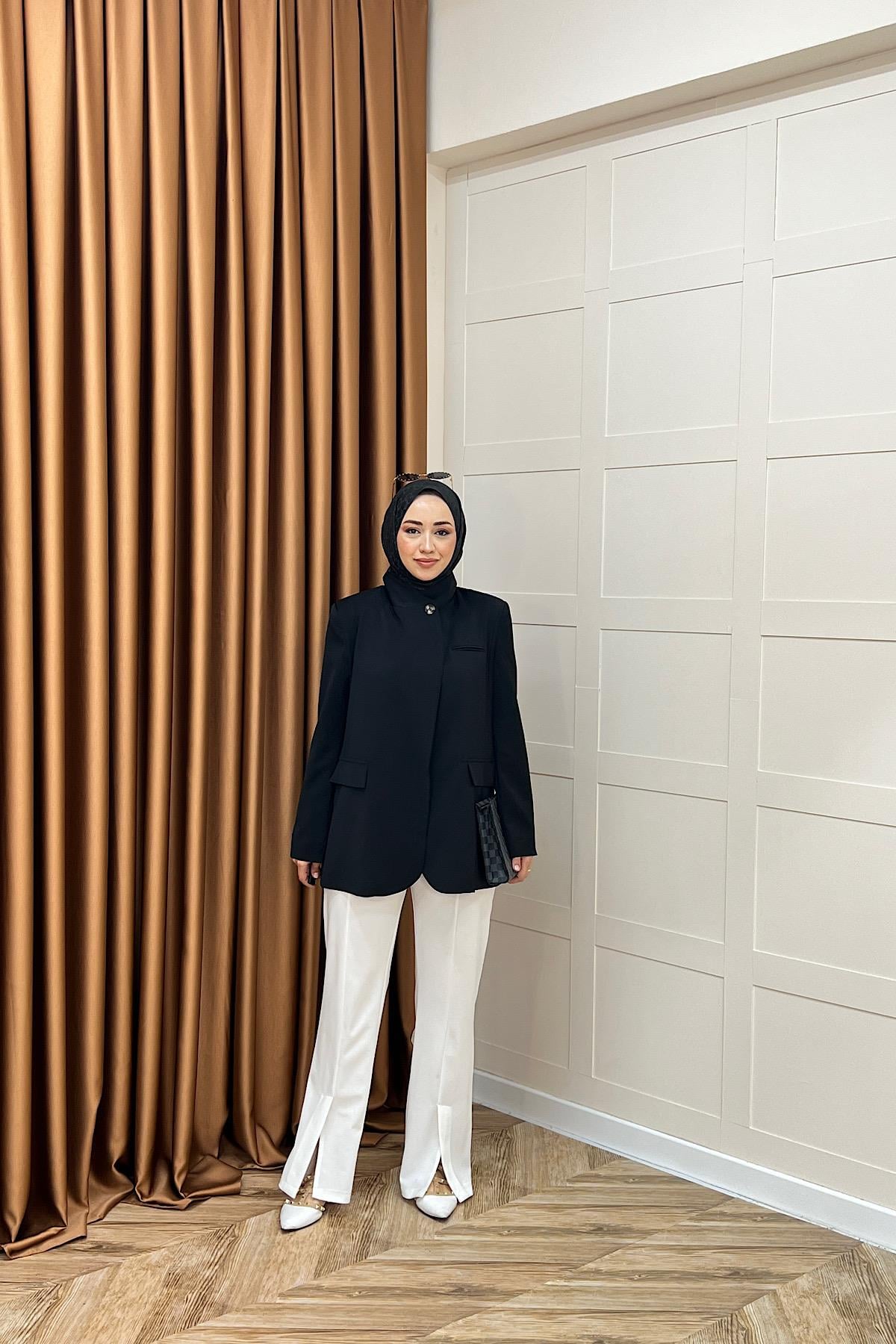 Sara Blazer Ceket Siyah
