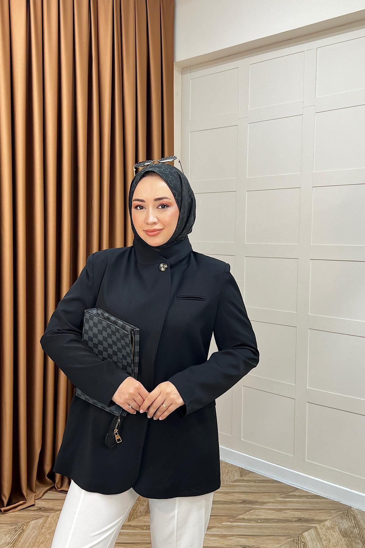 Sara Blazer Ceket Siyah