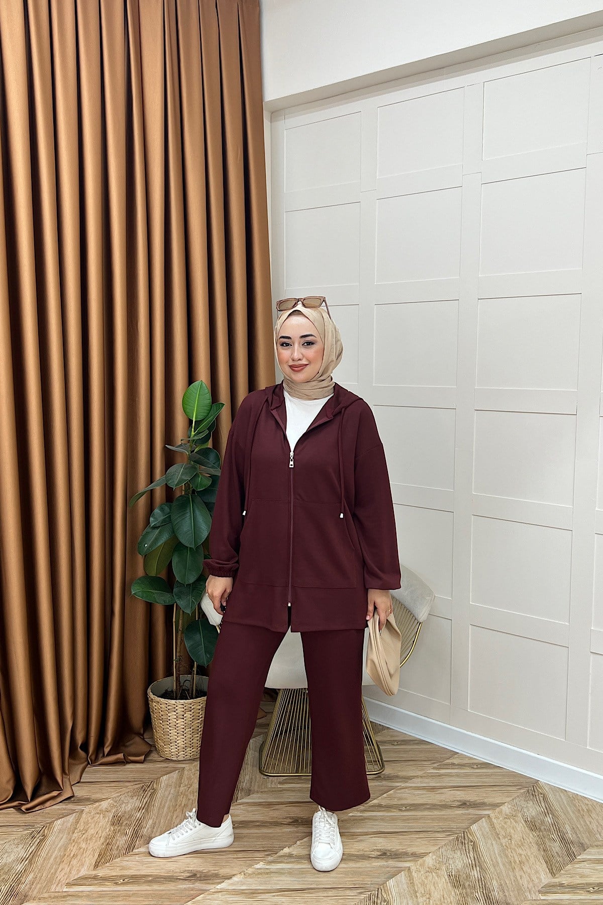 Sarya İkili Takım Bordo