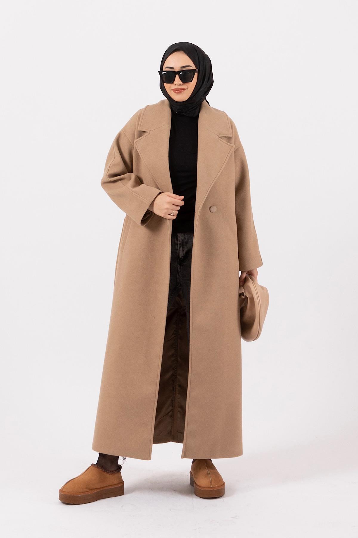 Siena Kuşaklı Uzun Kaban Camel