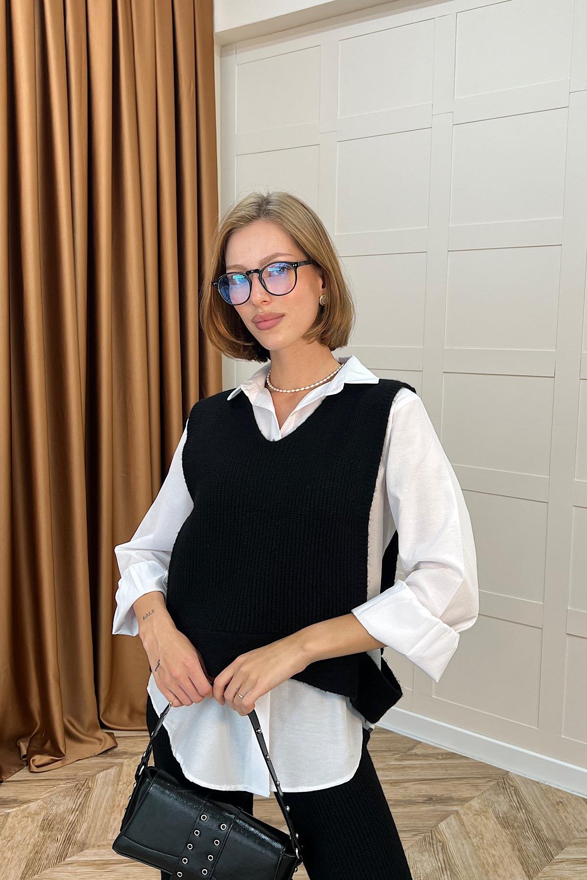 Venüs Üçlü Triko Takım Siyah