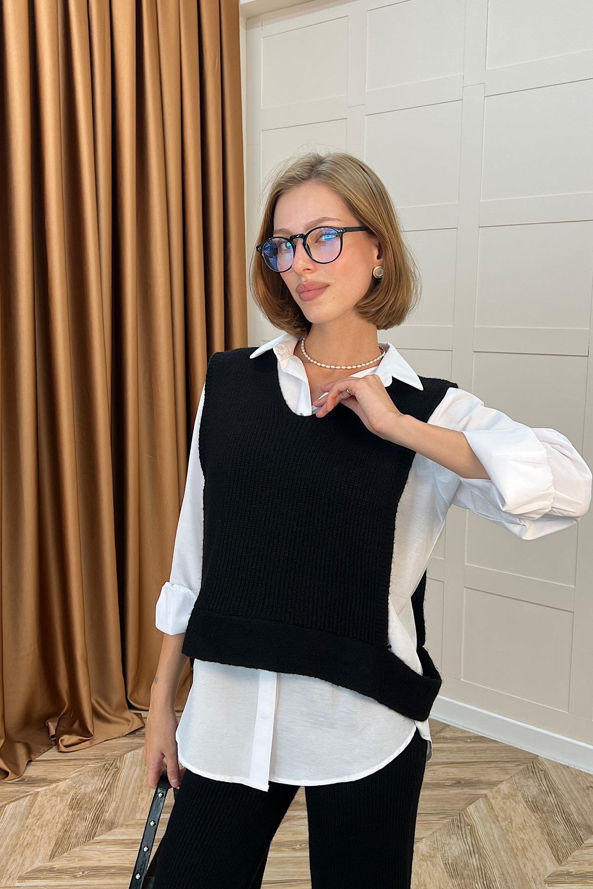 Venüs Üçlü Triko Takım Siyah