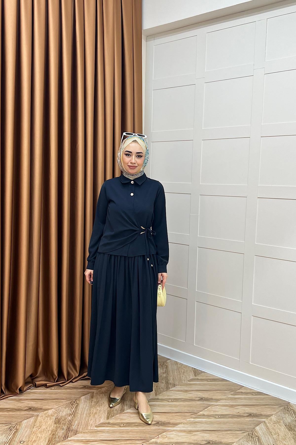Verona Etek Takım Lacivert