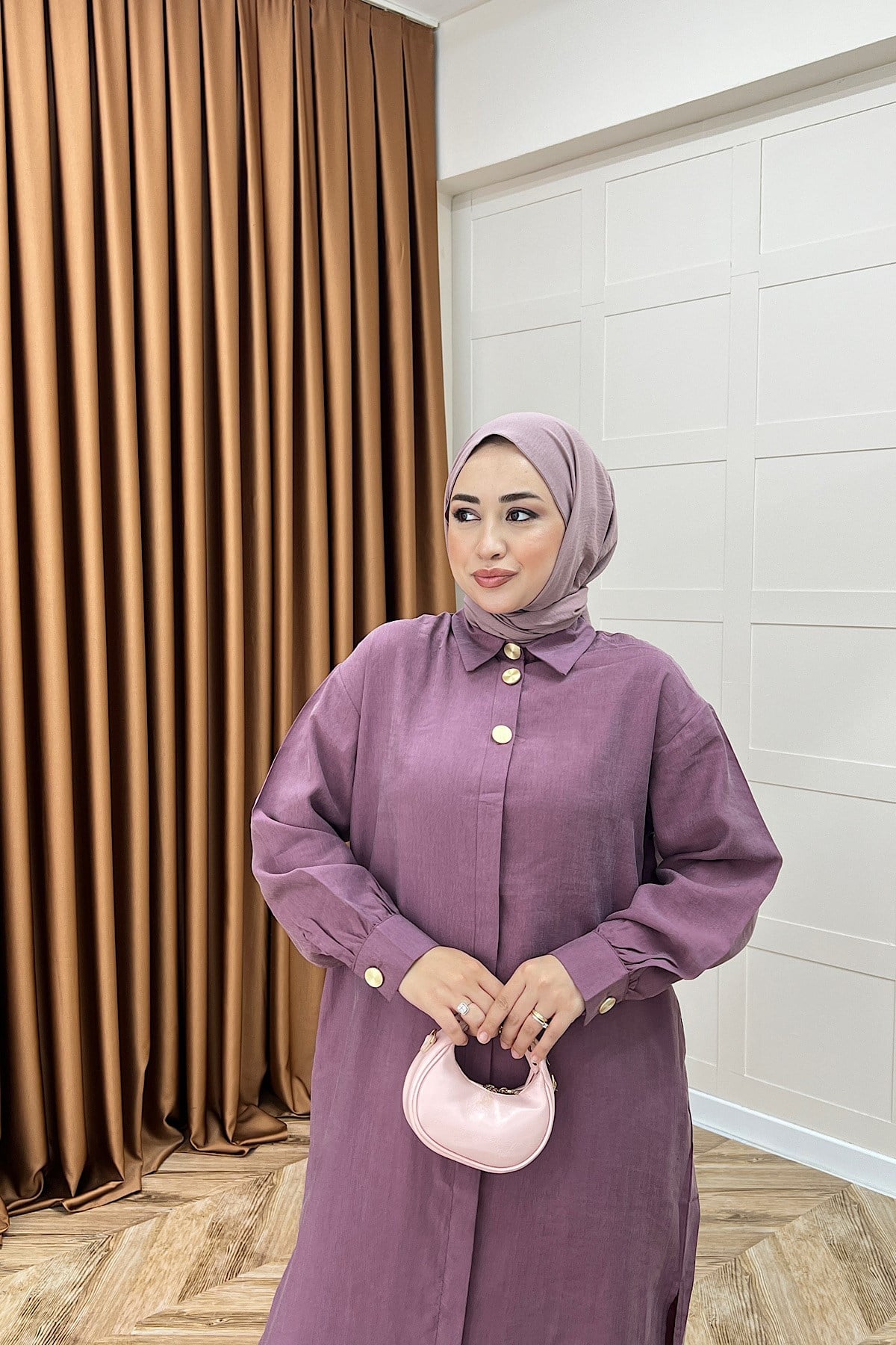 Zaina Uzun Tunik Gül Kurusu