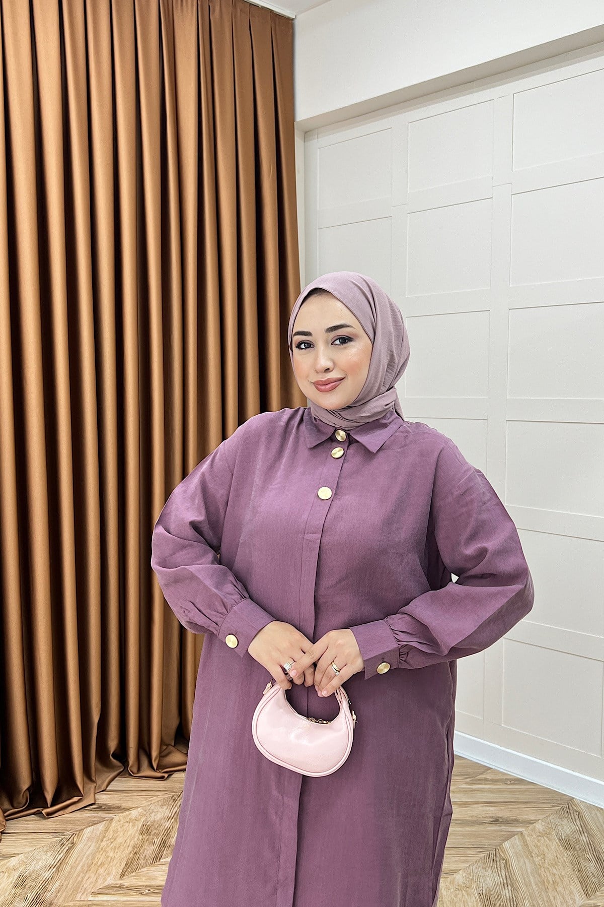 Zaina Uzun Tunik Gül Kurusu