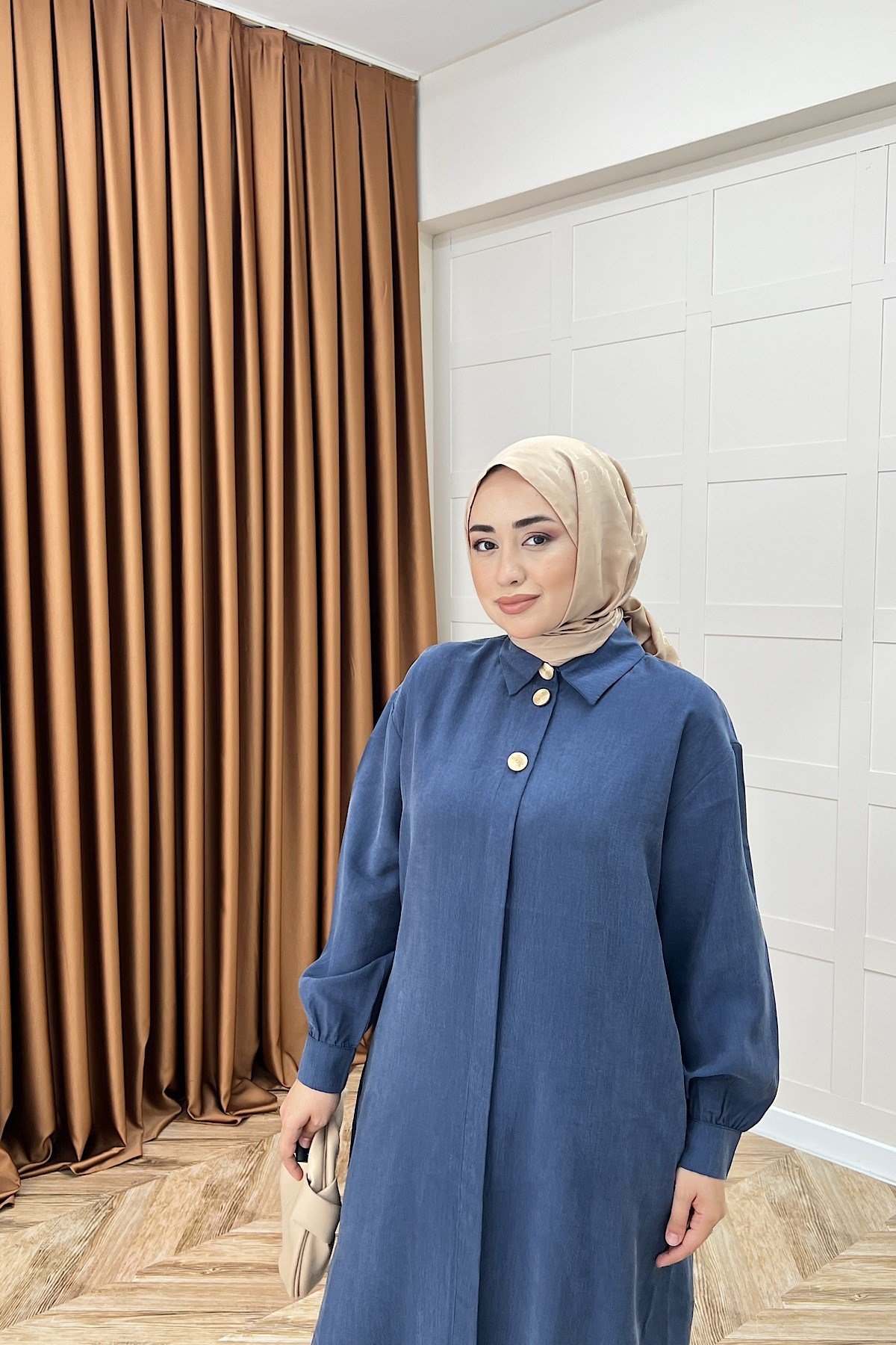 Zaina Uzun Tunik Lacivert