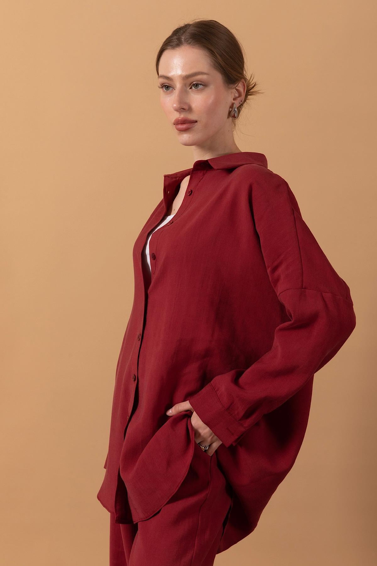 Zeva İkili Takım Bordo