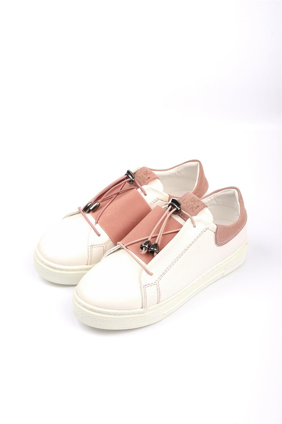 002011080000002LaykiSneakerAlvaro Beyaz Pudra Renkli Sneaker	