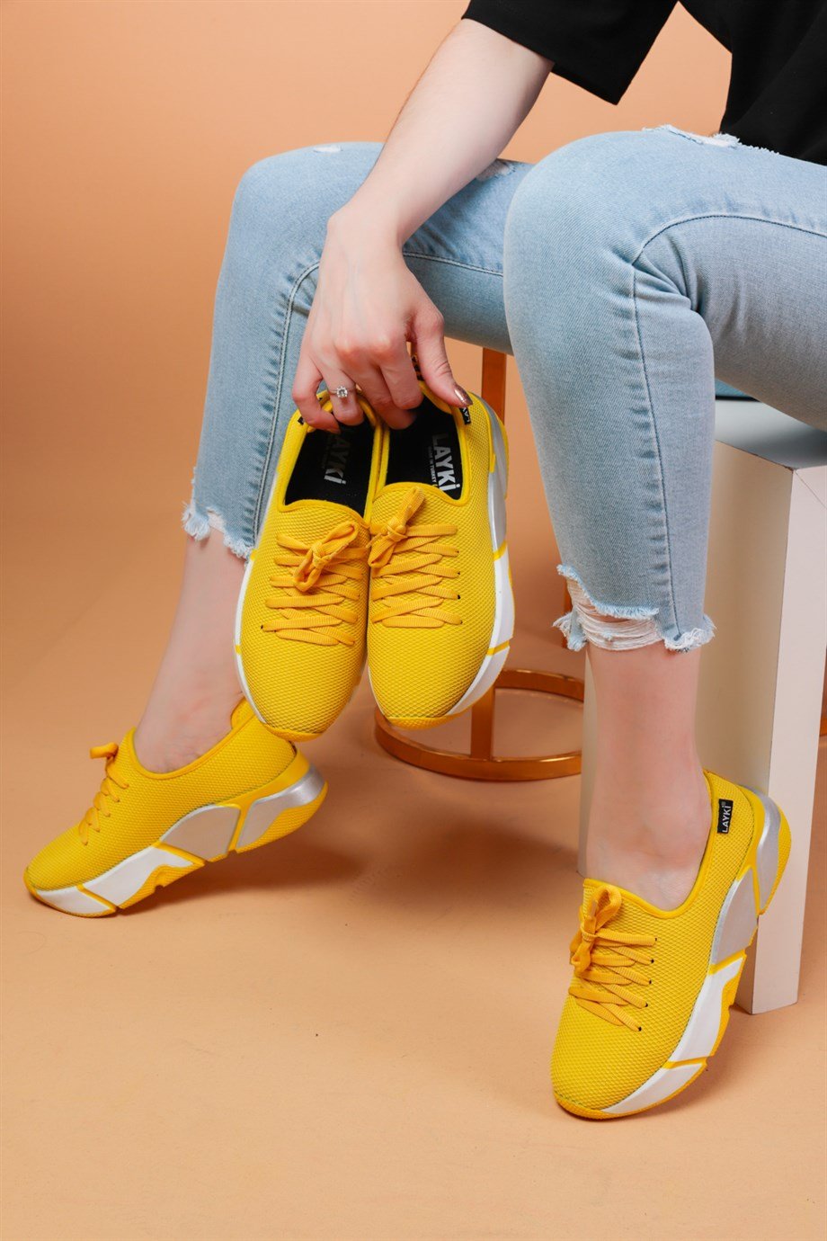 002010730000002LAYKİKADINlayki.com | Popi  Sarı Renkli Kadın Spor AyakkabıLAYKİ SPOR AYAKKABI 002010730000002